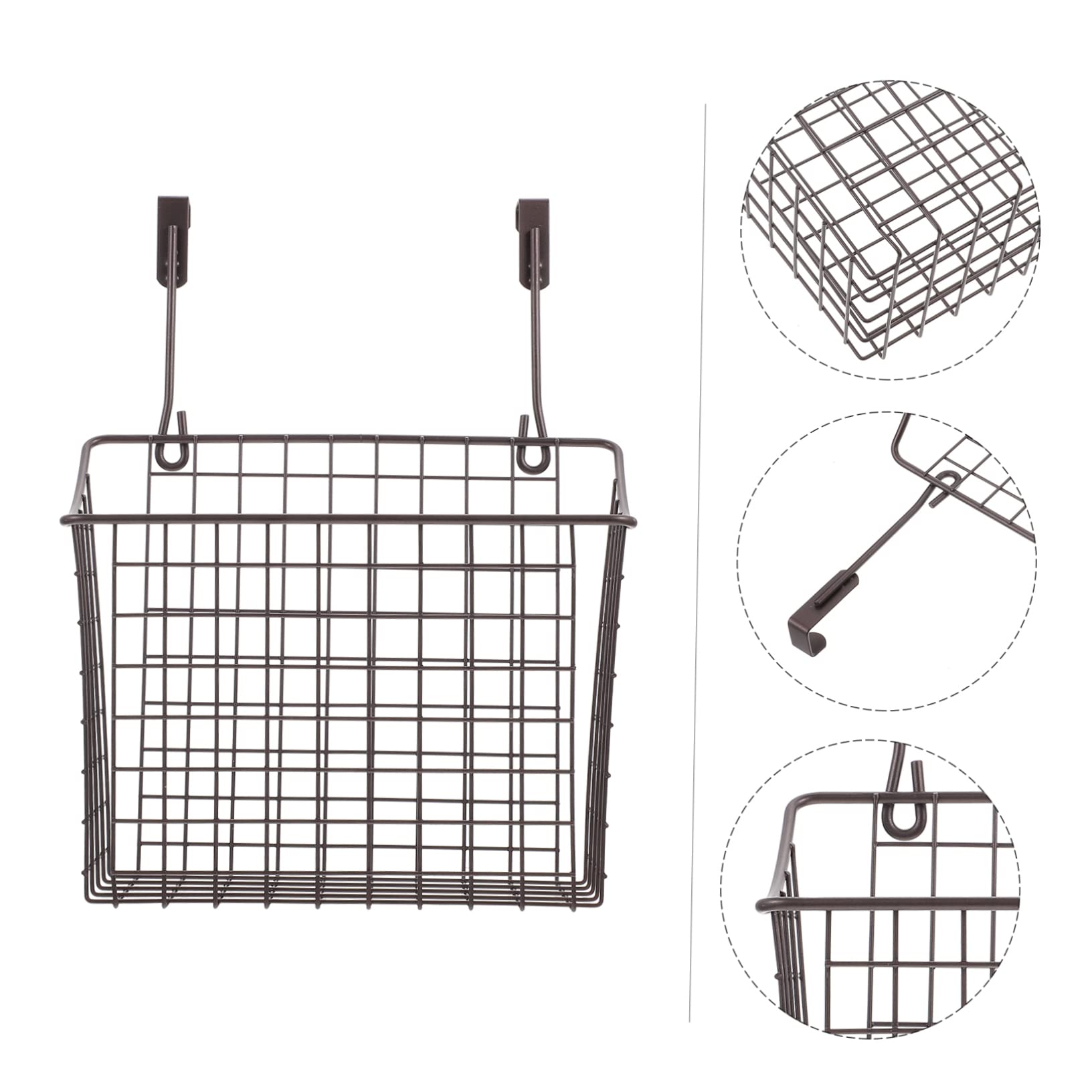 Cesta Colgante de Cocina de Alambre de Hierro Negra