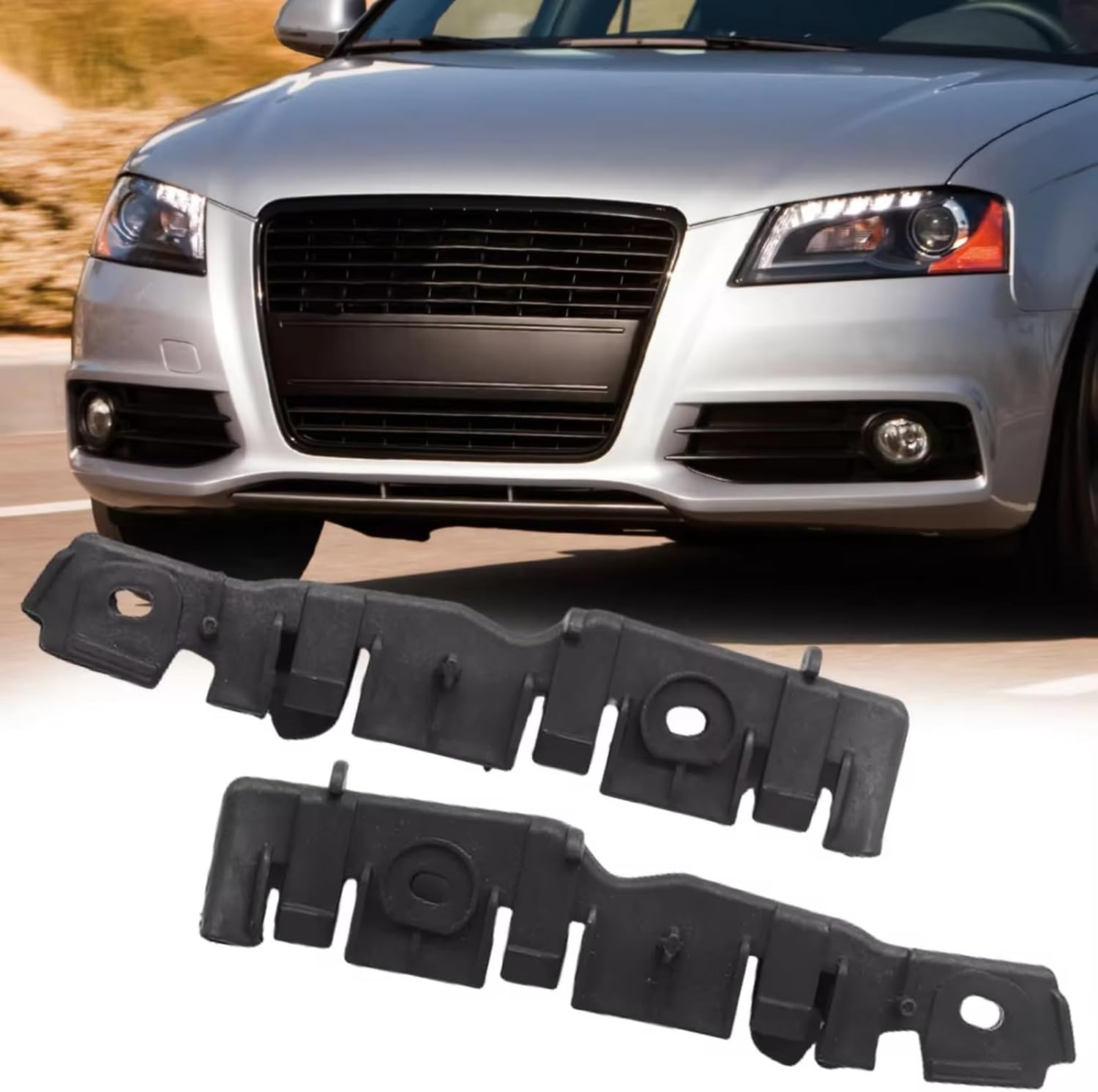 Compatible With A3 2009 2010 2011 2012 2013 2PCS フロントバンパーブラケットリテーナ