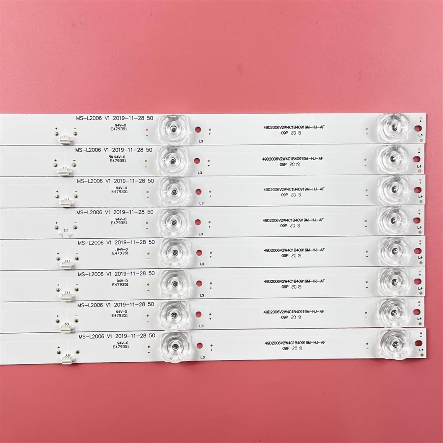 TV Backlight Replacement CC02500D410V07 Compatible with Various Models Including MS-L2006 V1 and Other 50 Inch Displays(1set-8pcs(3V))