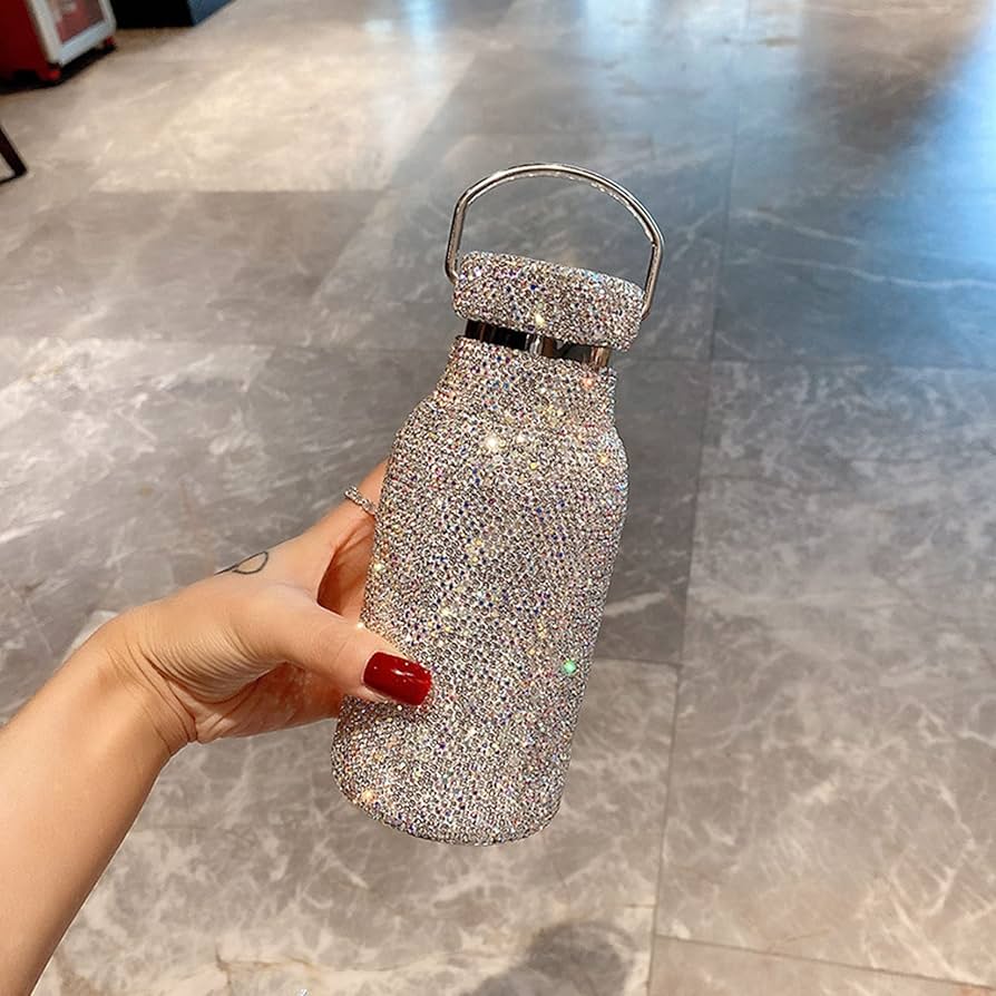 Amazon.co.jp: ダイヤモンド水ボトル、キラキラ水ボトル、 魔法瓶