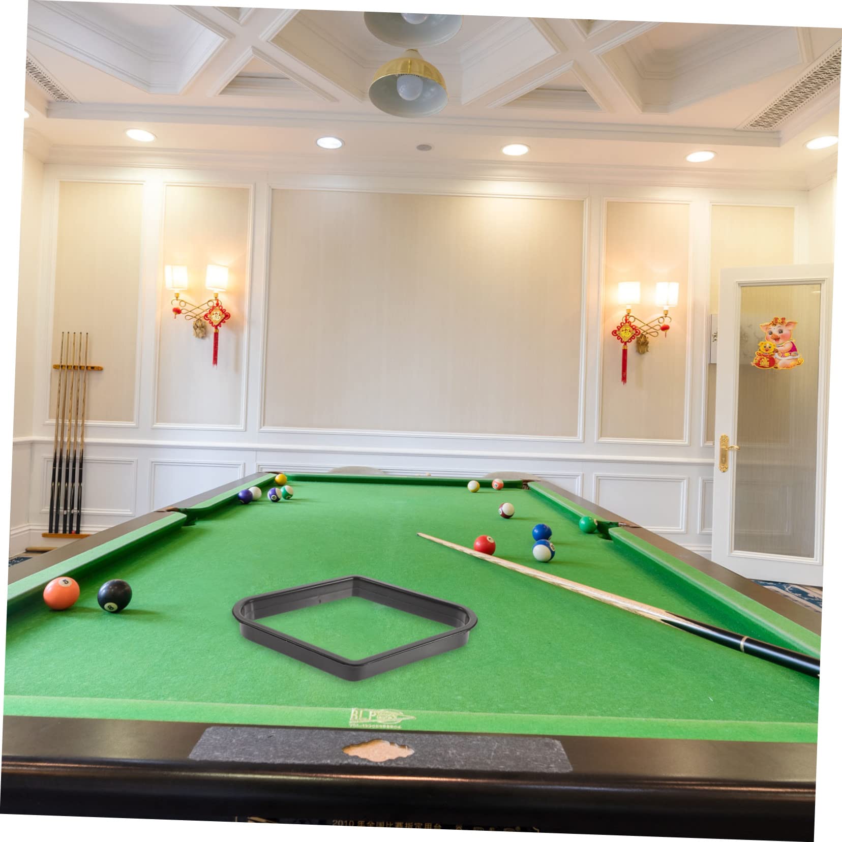 GOOHOCHY Elegant Retro Billiard Ball Stand 2pcs Pool Table Accessory for Snooker and Billiards