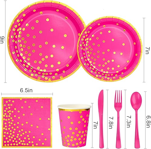 Miniatura 9 de Suministros de fiesta de papel blanco y dorado, 200 platos de papel blanco, servilletas y tazas, platos de papel de aluminio con borde dorado de