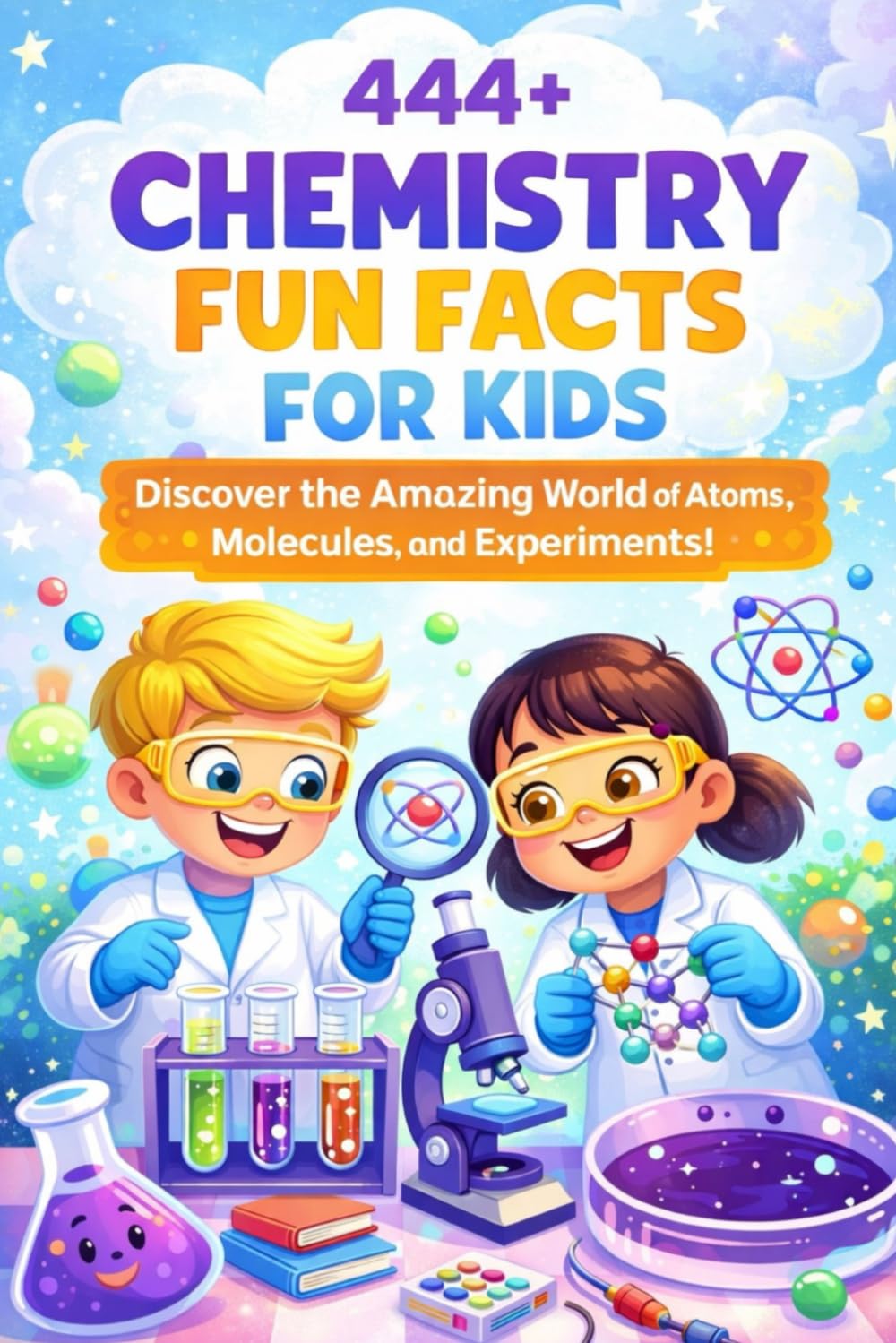 444+ Chemistry Fun Facts for Kids: Discover the Amazing World of Atoms, Molecules, and Experiments!: A Family-Friendly Trivia Book Packed With