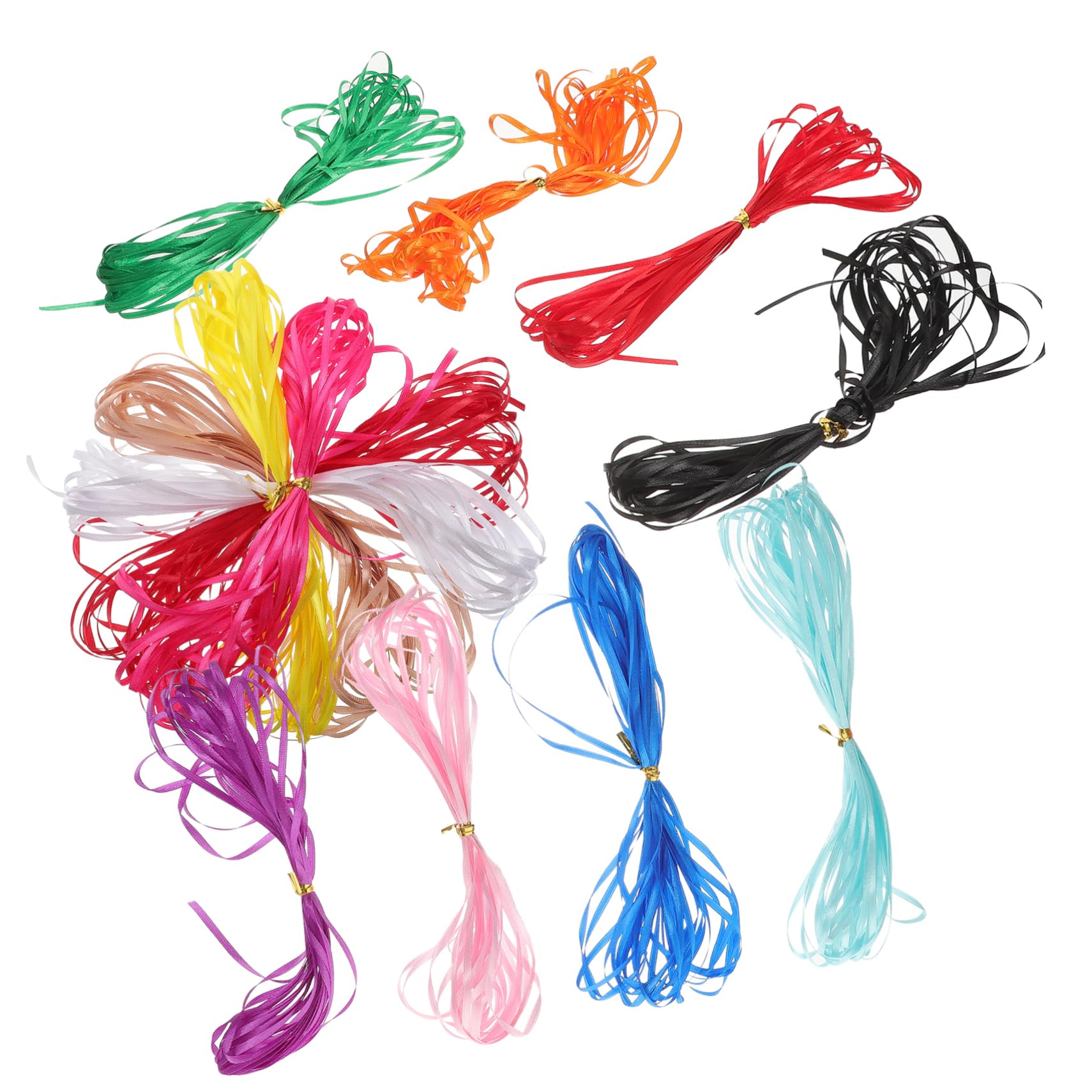 TEHAUX 65rollen Dekorative Satinbänder Farbige Vielseitige Ribbons Für Bastelprojekte Hochzeiten Und Pro Für -dekorationen