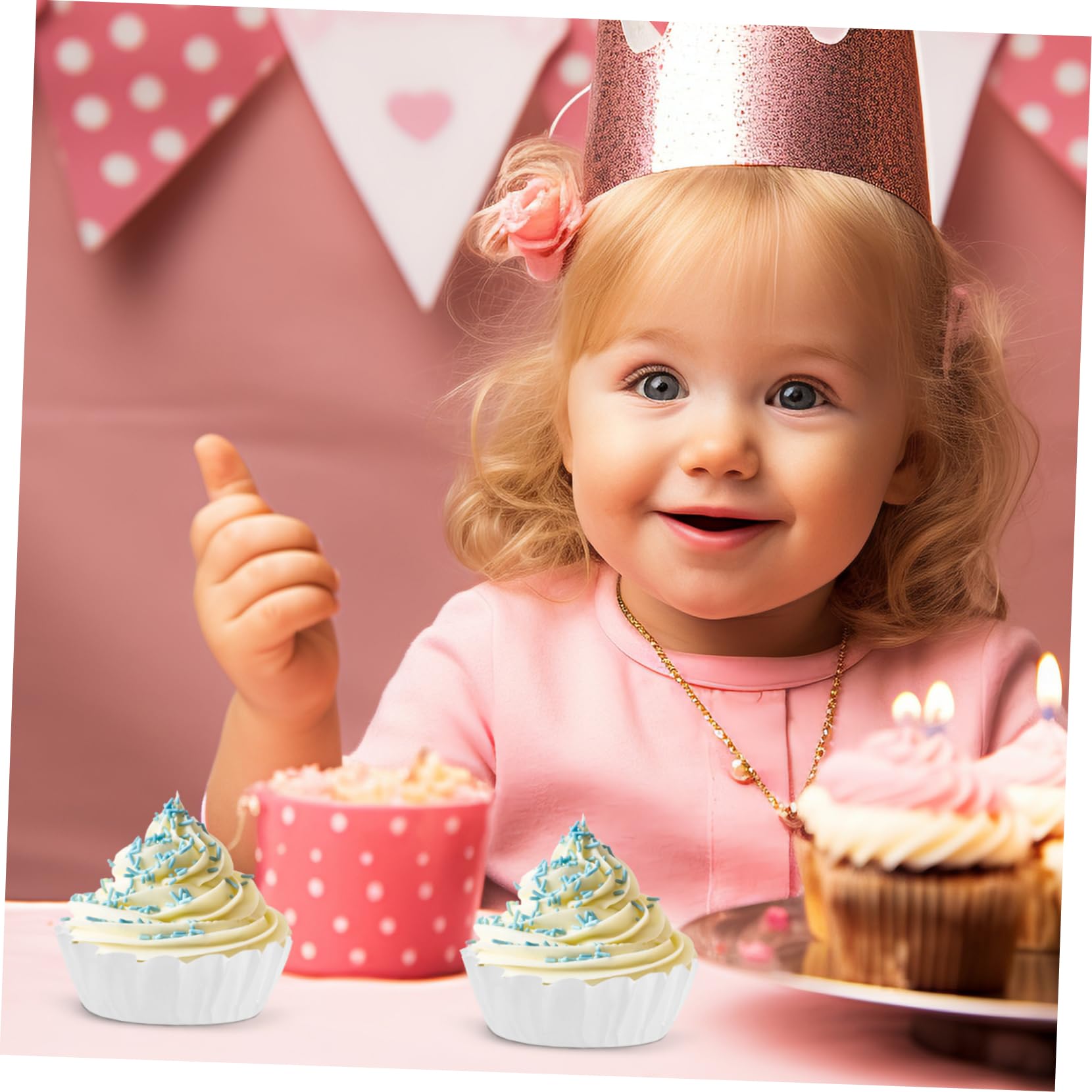 PRETYZOOM 250stücke Basque Cake Papier-liner Ölbeständige Cupcake-hüllen Für Hochzeiten Partys Und Desserts Große Backformen Für Professionelle Präsentationen