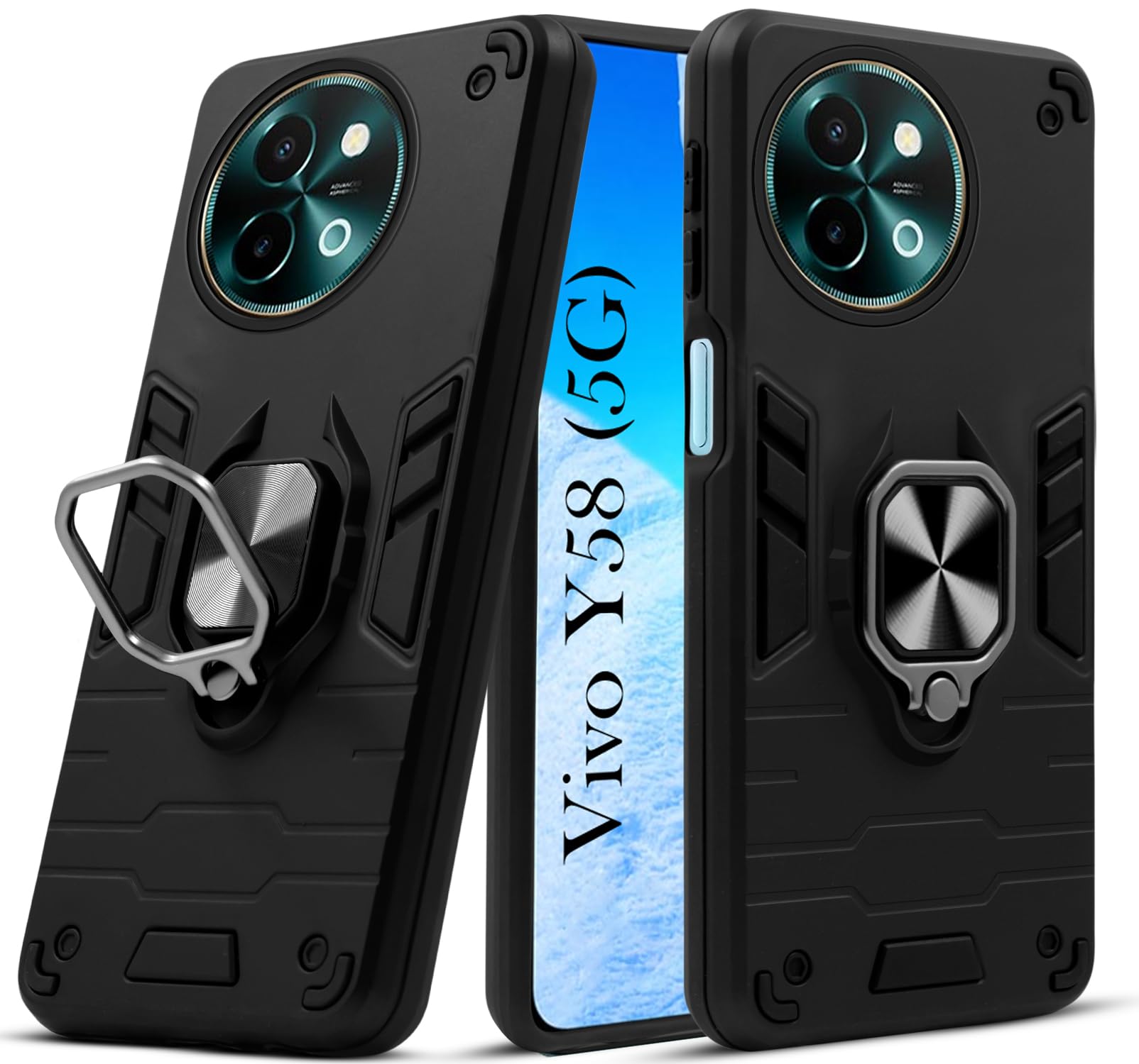 Jkobi Back Cover Case for Vivo Y58 5G (Shockproof Polycarbonate Dual Layer Hybrid Armor) (B0DDCH48QP) Amazon Price History, Amazon Price Tracker
