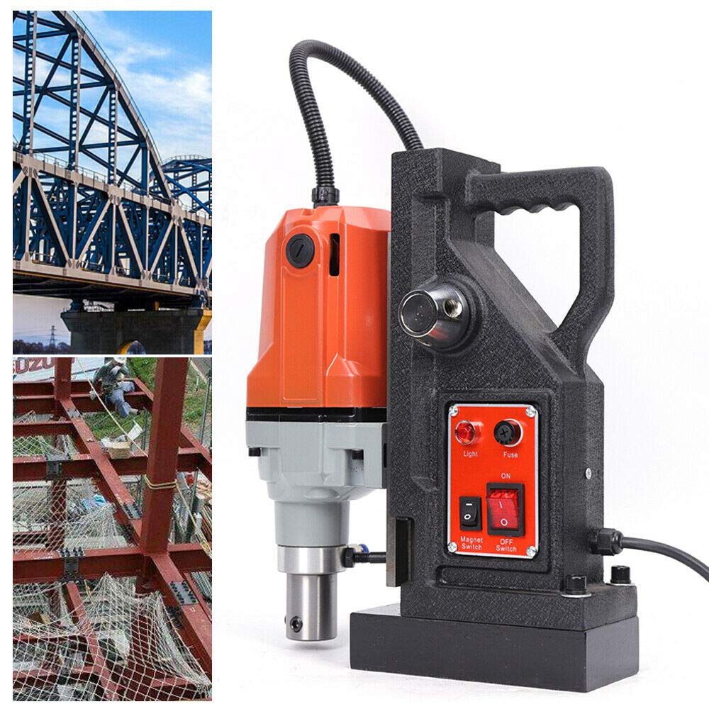 1100W MD40 Magnetbohrer 12-40mm Magnet Kernbohrmaschine Schiffsbau Energiebau 550 rpm Magnetbohrmaschine