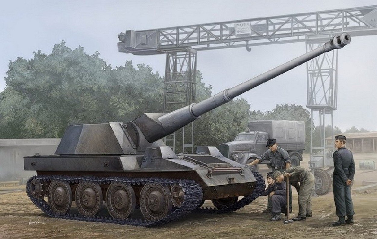 Trumpeter Kit da Montare in Scala Compatibile con German Krupp Steyr WAFFENTRAGER Kit 1:35 TP1598