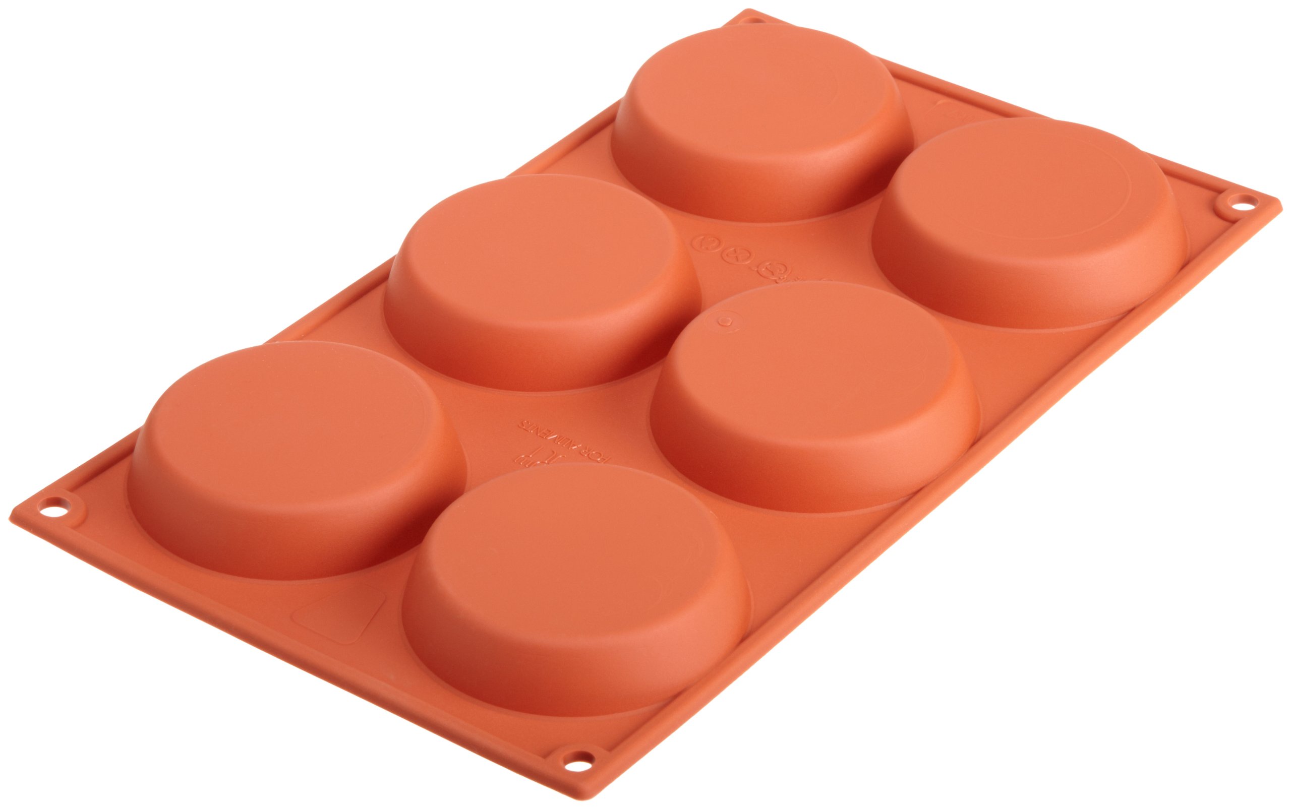 Moule à flan Silikomart antiadhésif en silicone souple de 8 cm