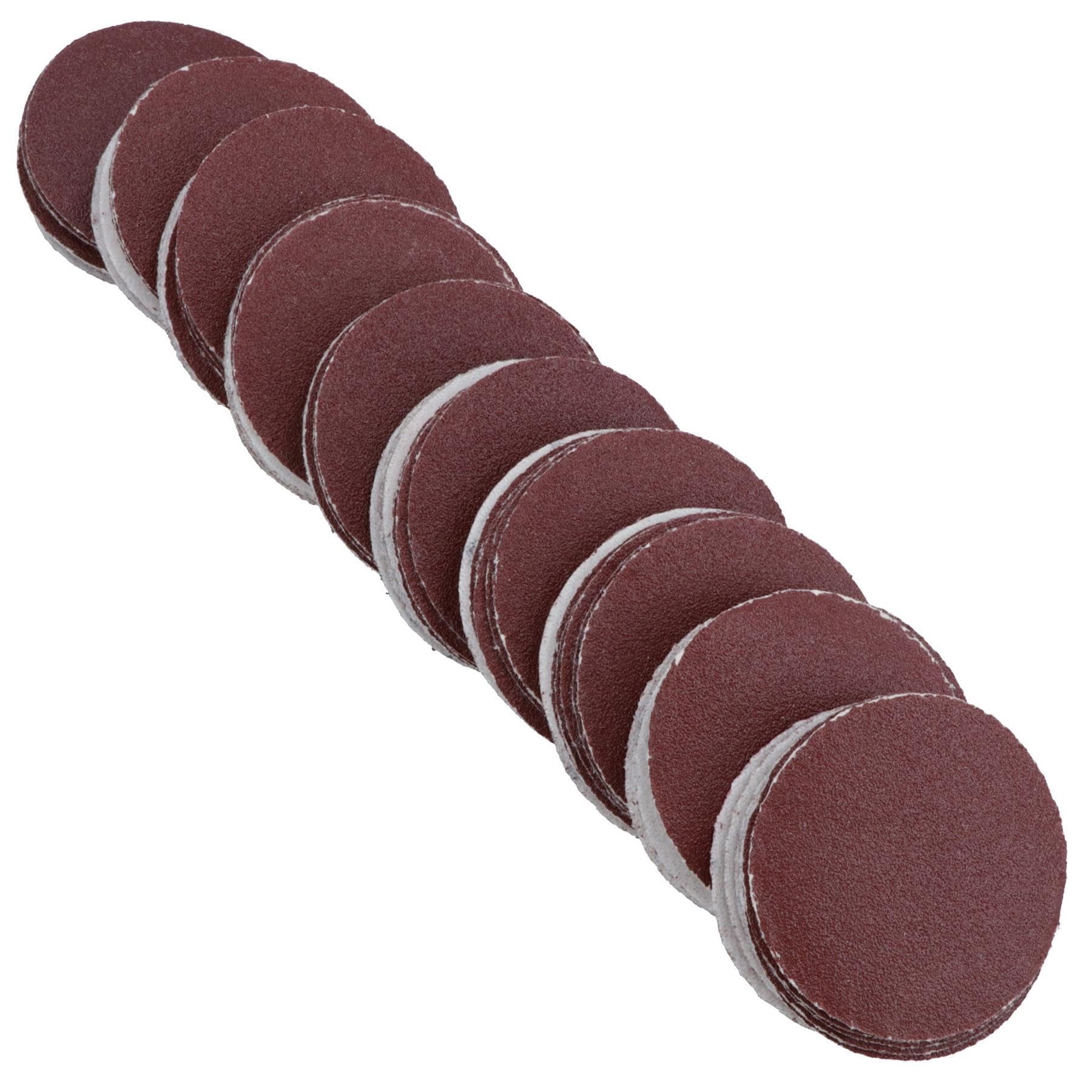 B&Q -  100 Pack Hook/loop Da Sanding Grinding Abrasive Pad 120 Grit Discs 2" (50mm) At376