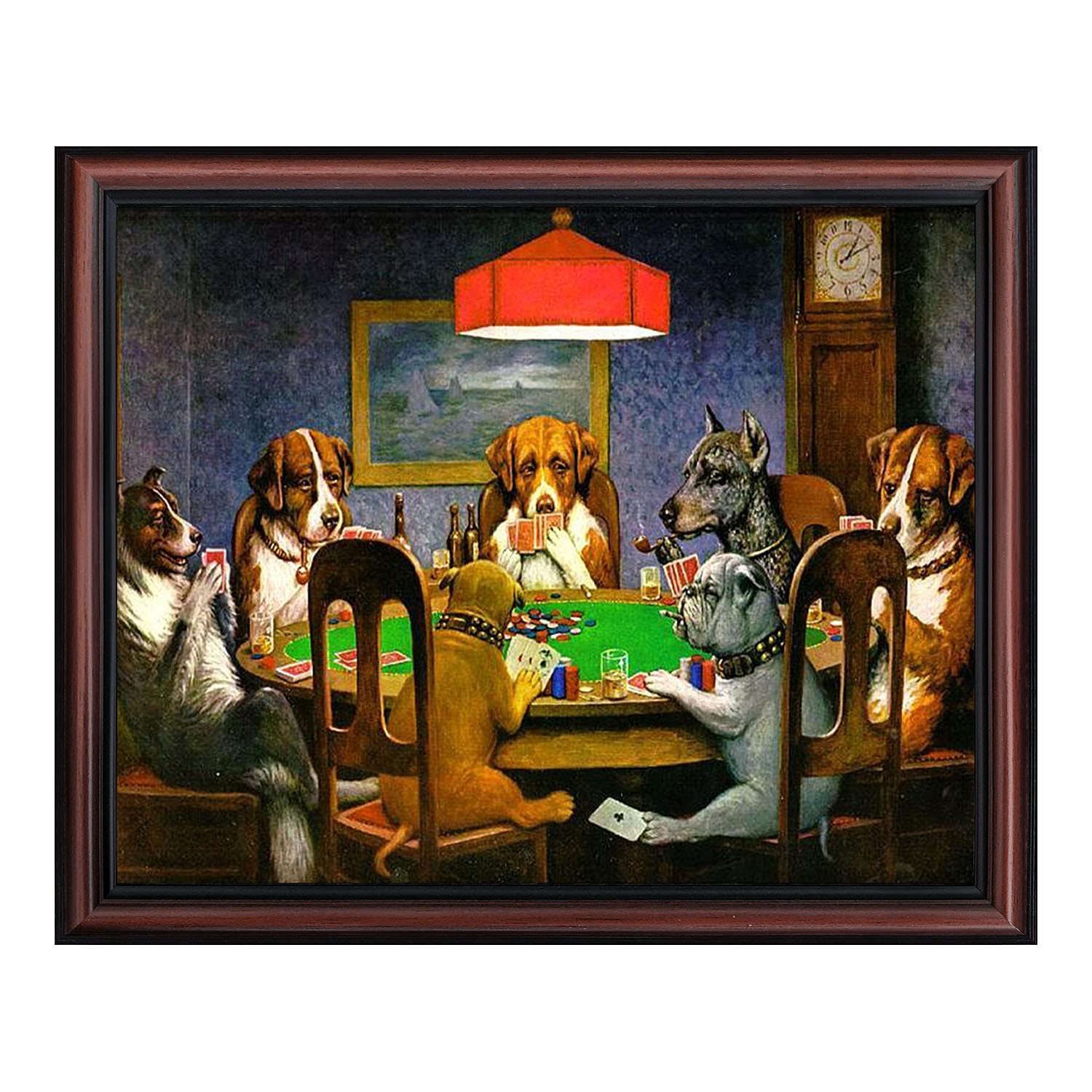 Amazon.co.jp: Cassius Marcellus Coolidgeによるポーカーをする犬  