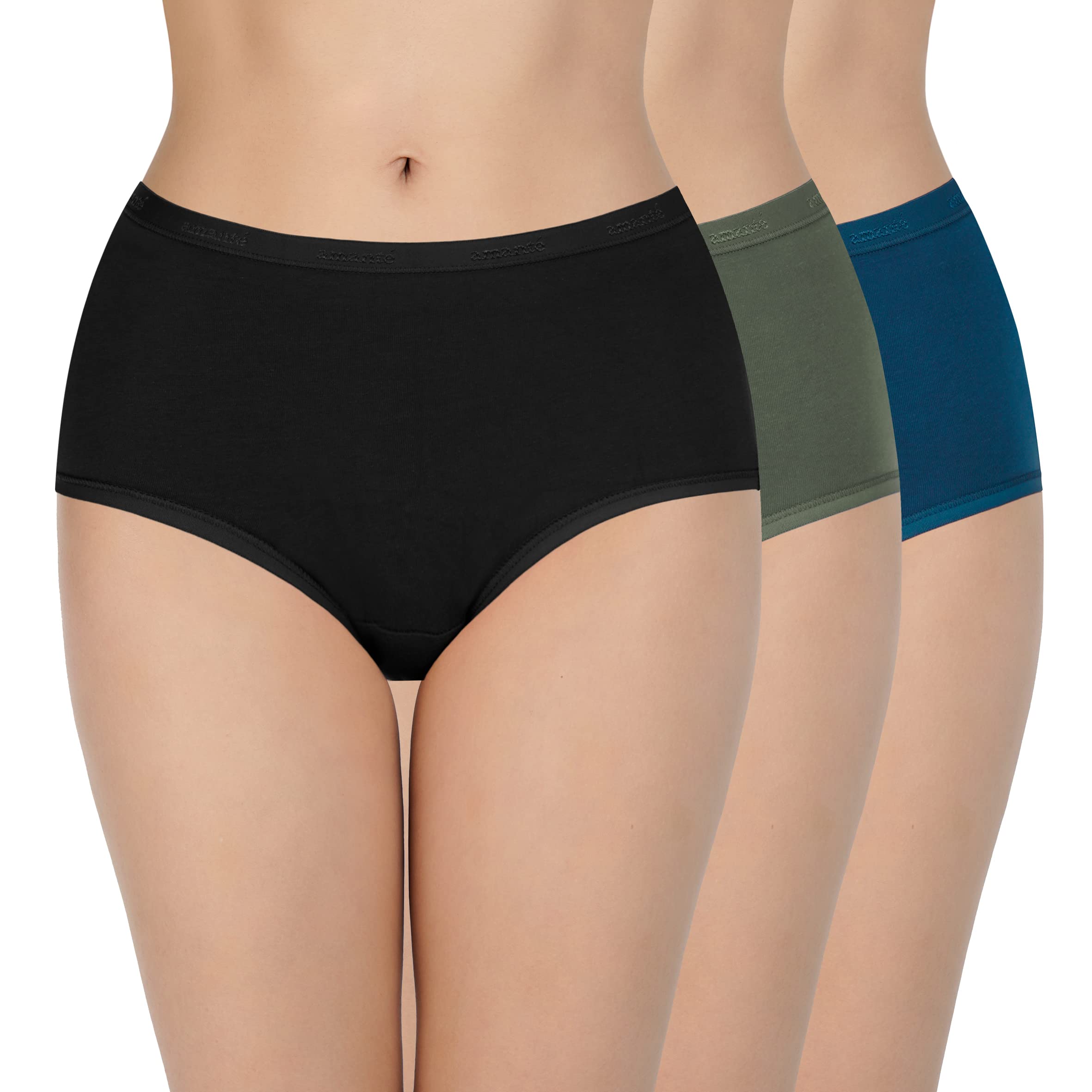 Solid Cotton Full Brief Panty Pack(Pack of 3)