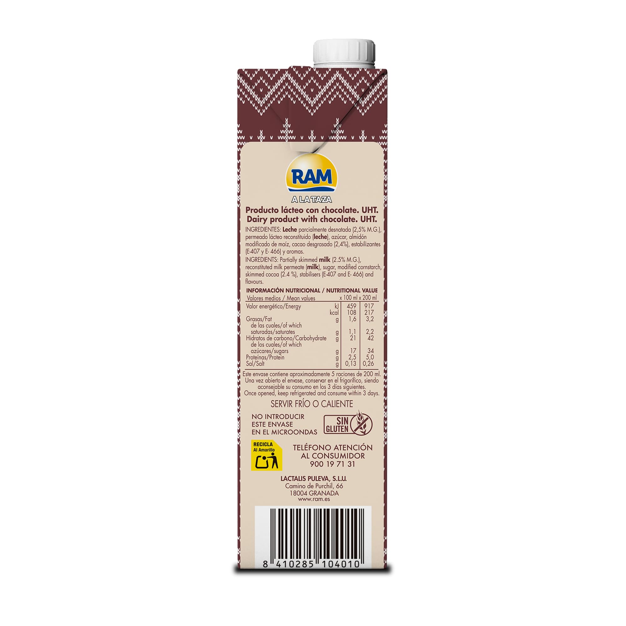 RAM Chocolate a la taza al toque de CARAMEL BISCUIT 1L