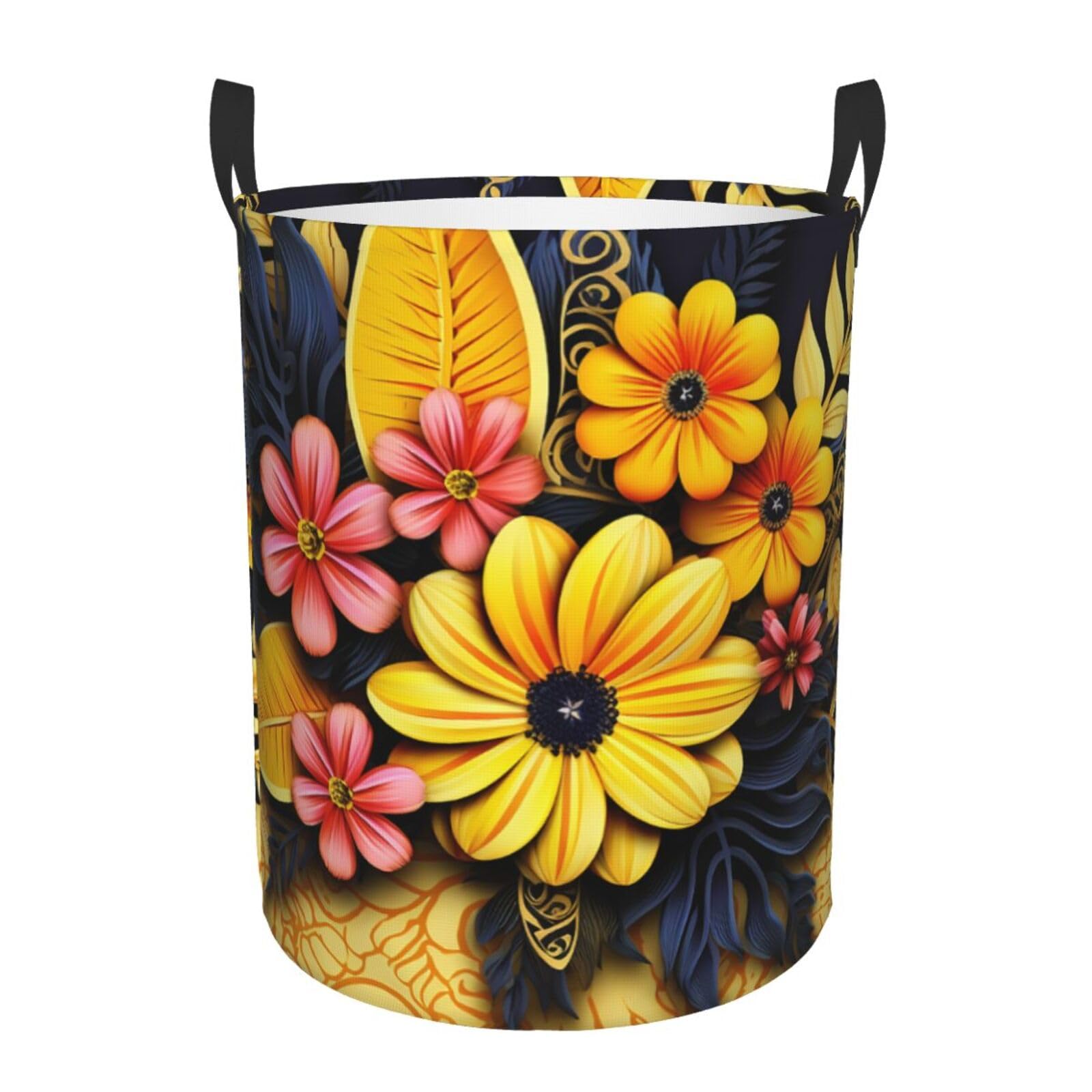 Organiseur de vêtements sales portable et sac de rangement circulaire en tissu étanche