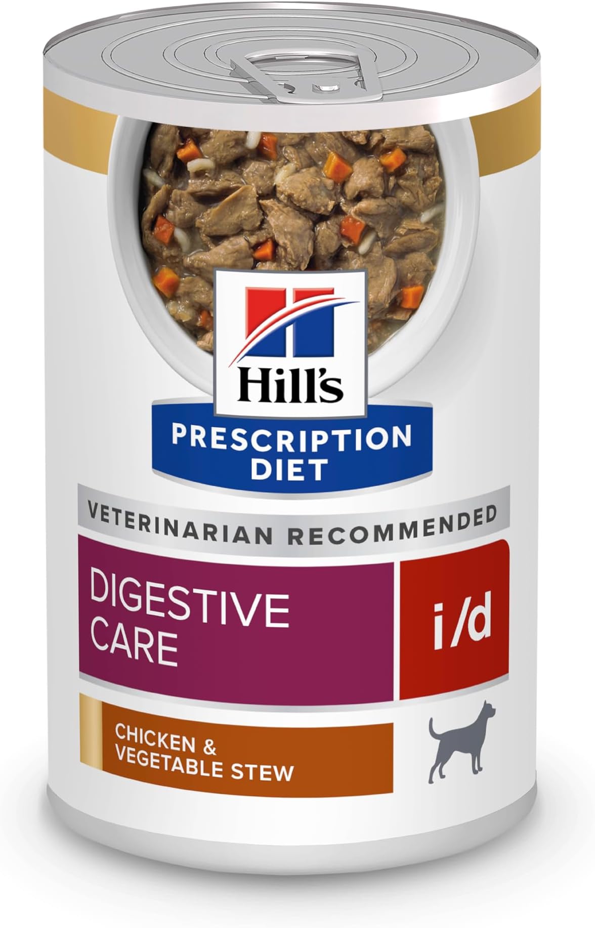 i/d Digestive Care Chicken & Vegetable Stew Canned Dog Food, Veterinary Diet, 12.5 oz., 12-Pack Wet Food