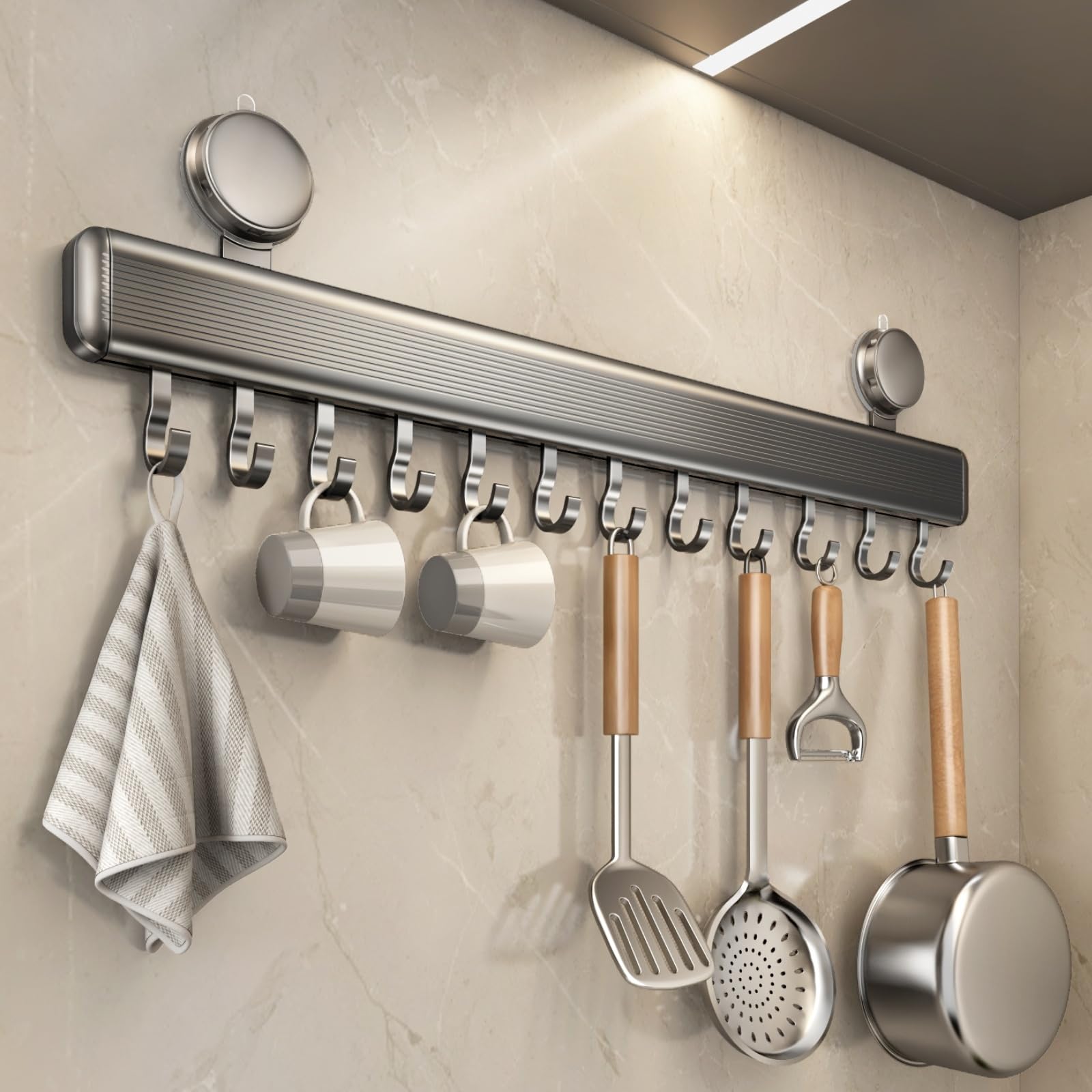 粘着フック キッチンツールフック 壁 傷つけない 強力粘着 10枚セット 楽天市場】キッチンツールフック 壁掛け式 強力粘着固定キッチン