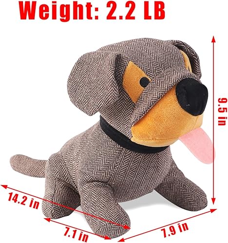 Miniatura 3 de Tope de puerta decorativo de tela, 2.2 libras, lindo interior de animales, topes de puerta resistentes anticolisión para el hogar, tapón de libro,