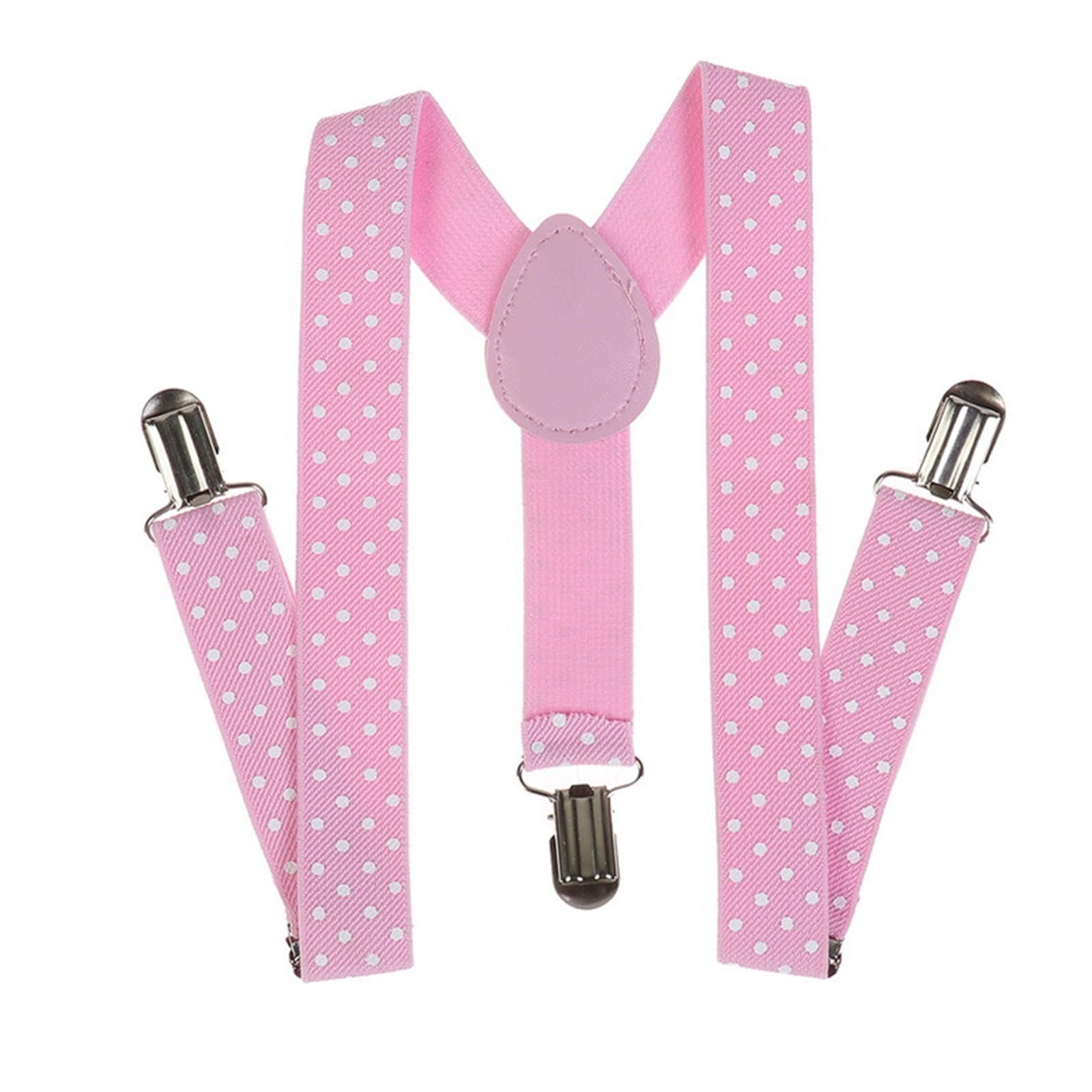 Bretelle Bambino Bretelle a tripla clip for bambini con cinturino a Y for ragazzi e ragazze. Clip for cinturino posteriore elastico elastico