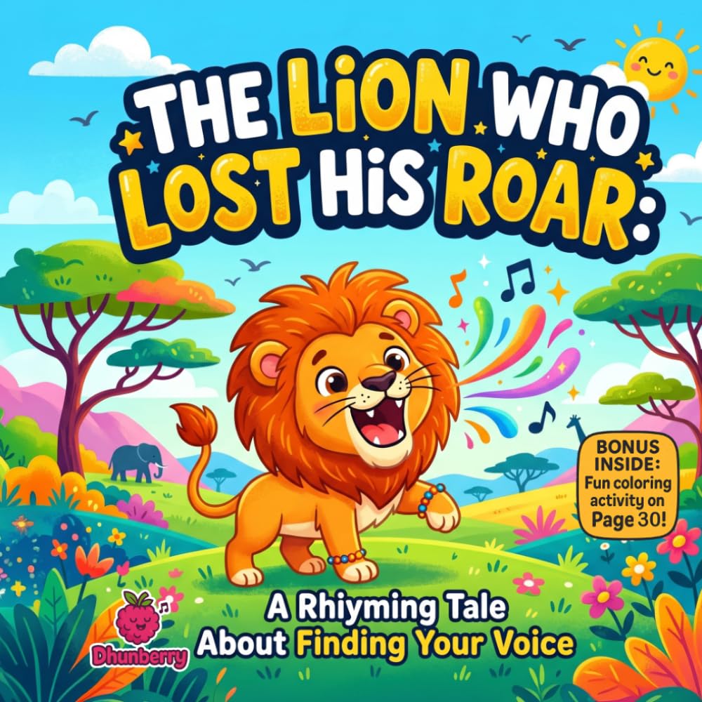 The Lion Who Lost His Roar: A Silly Rhyming Picture Book About Confidence, Kindness, and Finding Your Voice