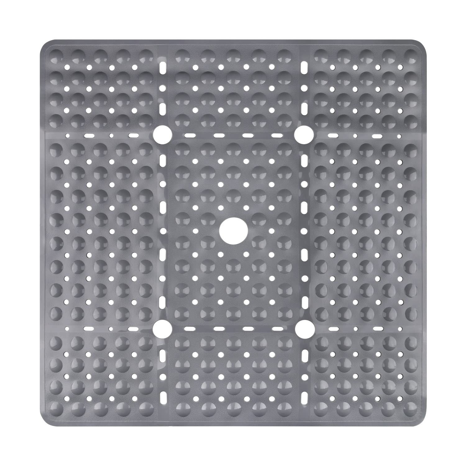 Tappetino da doccia antiscivolo 70x70 cm, tappetino quadrato antiscivolo per doccia con ventose, sottovaso da doccia antiscivolo senza BPA, tappetino per vasca da bagno per vasca o doccia