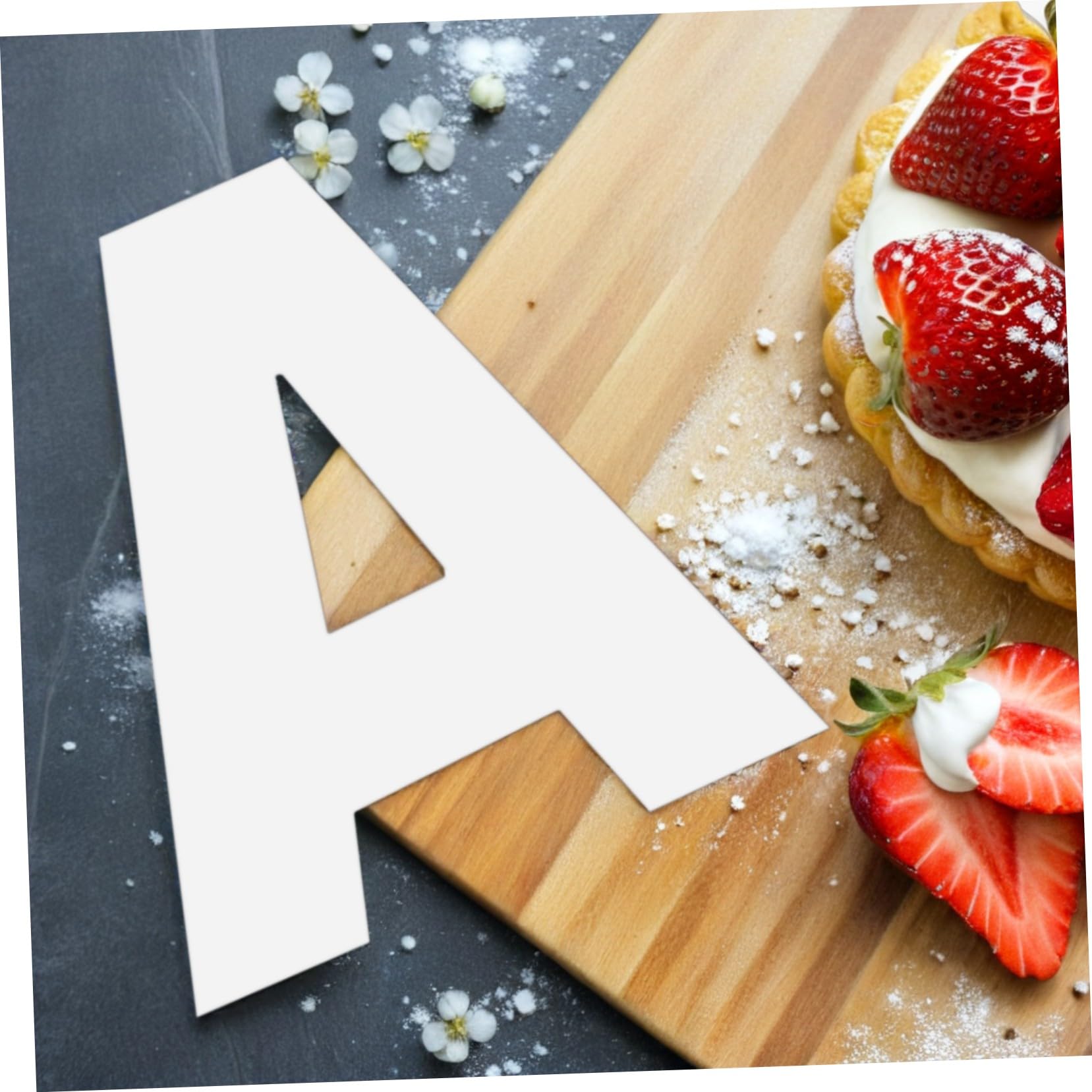 para Tartas Números y Antiadherentes en Pet 37 Plantillas Moldes Creativos Blancos y Fáciles de Usar para Repostería y Bodas