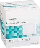 Vista 8 de McKesson Aderezos para islas, estériles, dimensión 2 x 2 pulgadas, almohadilla de 1 x 1 pulgada, 25 unidades, 1 paquete