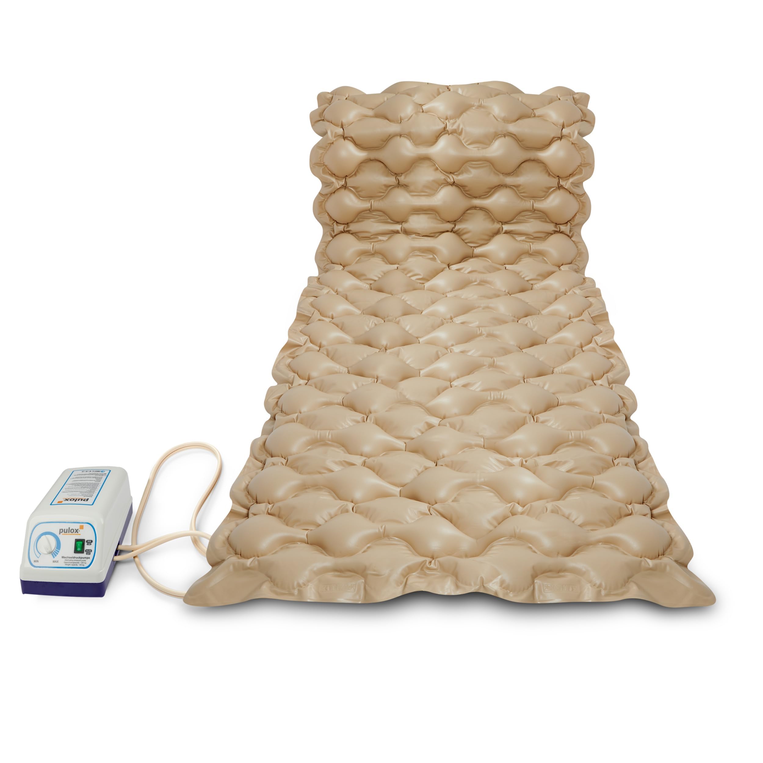 Pulox Materasso Antidecubito - Sistema di supporto completo con pompa - Materasso a Pressione Alternata con compressore
