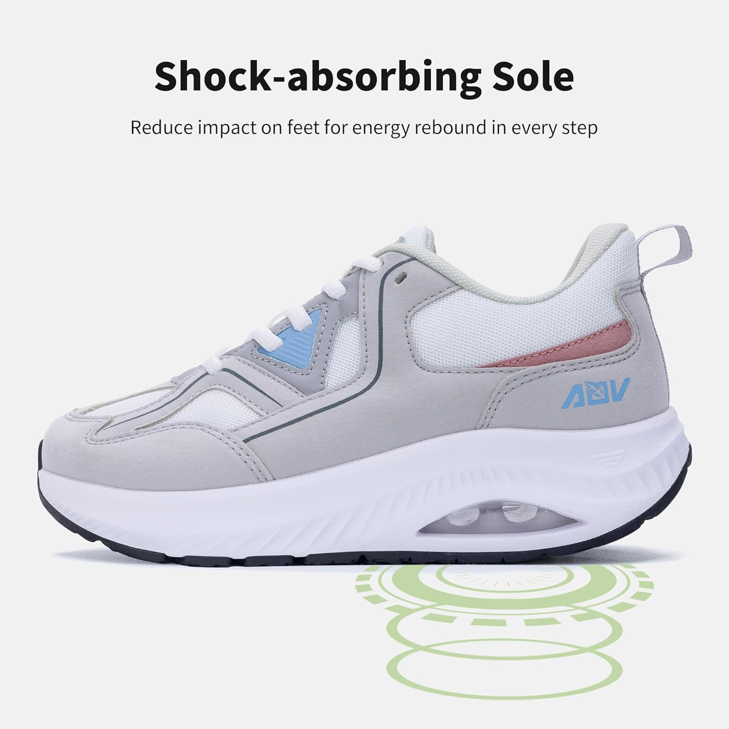 AOV Wide Toe Box Shoes Women Arch Support Walking Shoes for Plantar Fasciitis Orthotic Tennis Sneakers - Image 4