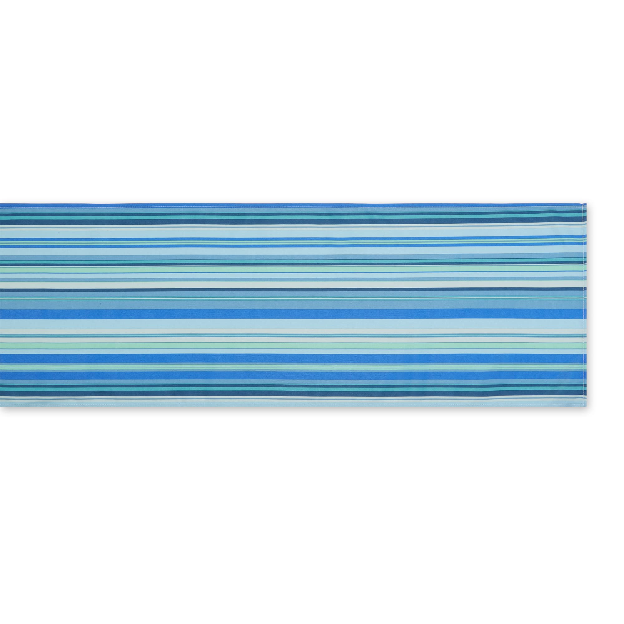 DII Striped Table Runner 14x72 – Indoor Outdoor Machine Washable Polyester – Beach House Style