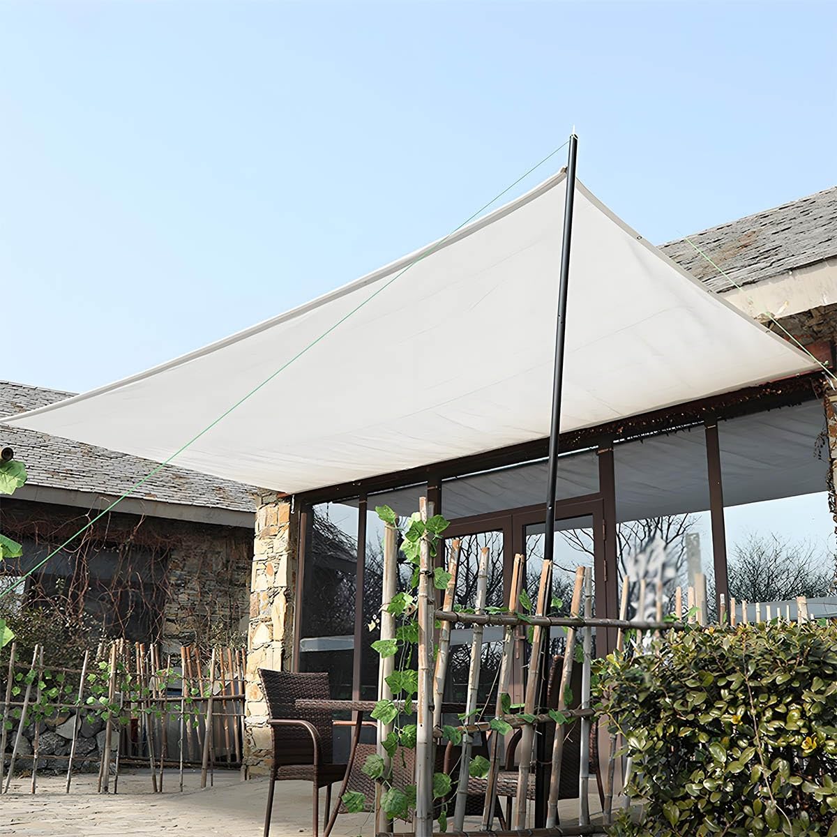 Plant Shade Netting,70% Sun Shade Cloth for Garden UV Resistant,Sunblock Cover Mesh with Grommets,Greenhouse Shade Screen Breathable,Outdoor Shade for Pergola Patio 10x20ft White(9.8 * 16.4ft)