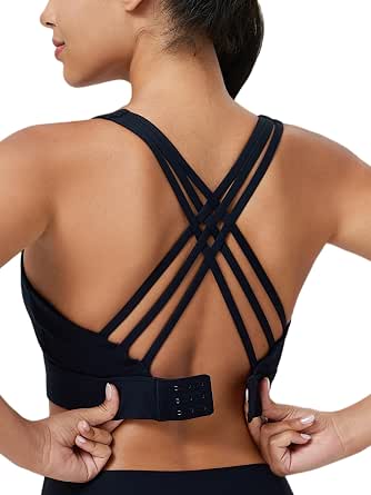 NewHigh Impact Sports Bra Women High Support Molded Cups Strappy Women's Sports Bra Workout,Training And Running