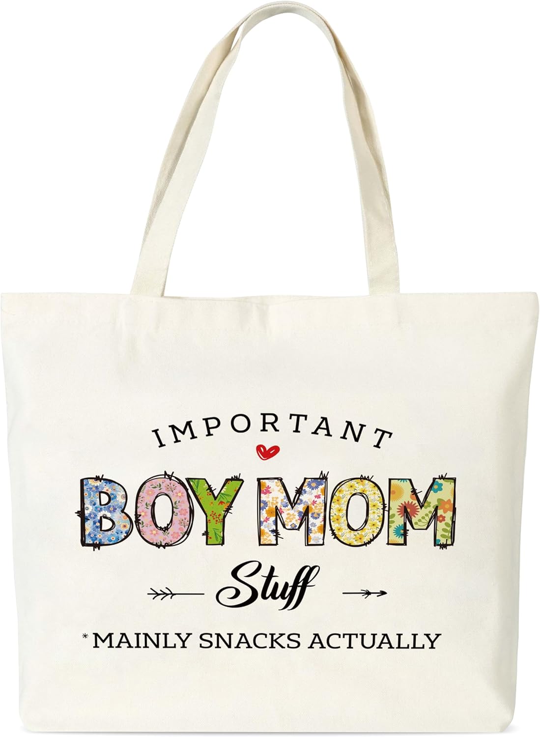 Boy Mom Gifts, Mom Tote Bag, Mother's Day Gift for Mama, Best Mom Ever Reusable Cloth Cotton Bags for Travel Shopping Beach - O02