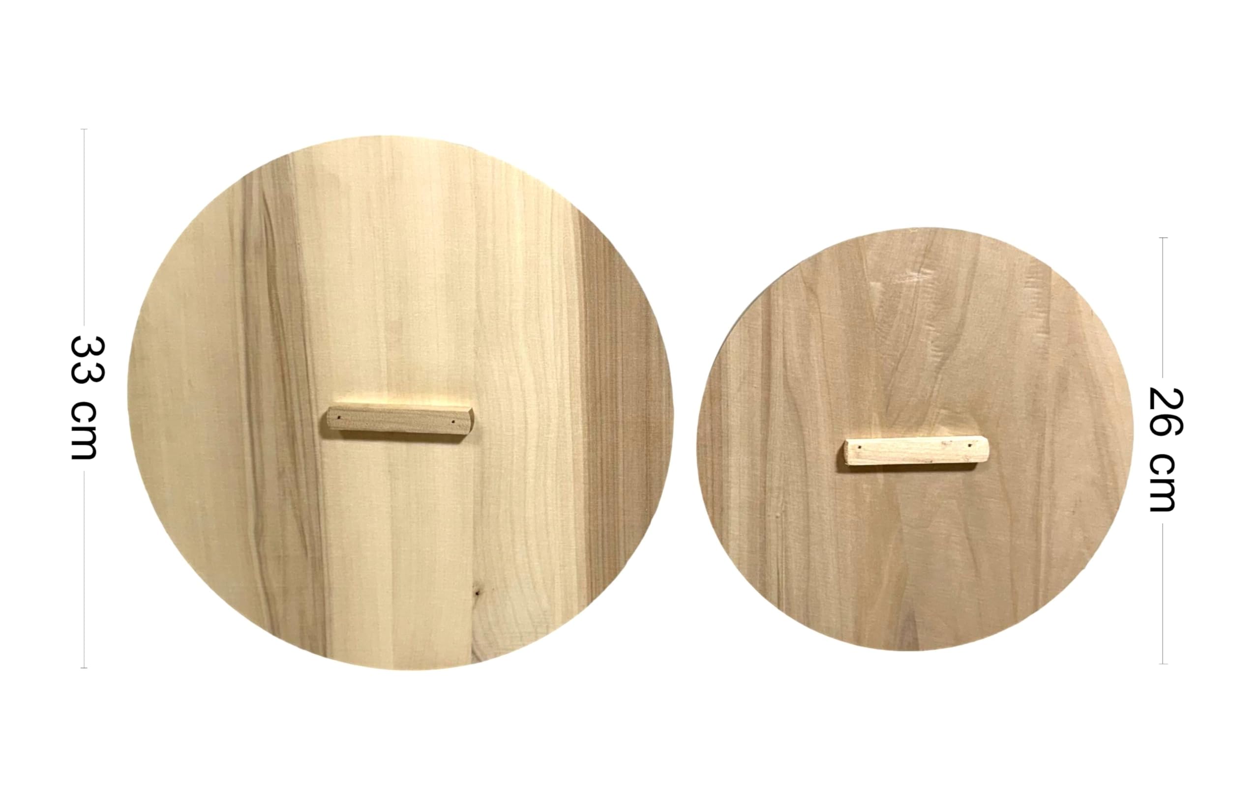 Wooden World – Holzeimer mit 2 Deckeln zum Fermentieren von Sauerkraut und Gurken Fass für Sauerkraut oder Sauna – 15 Liter