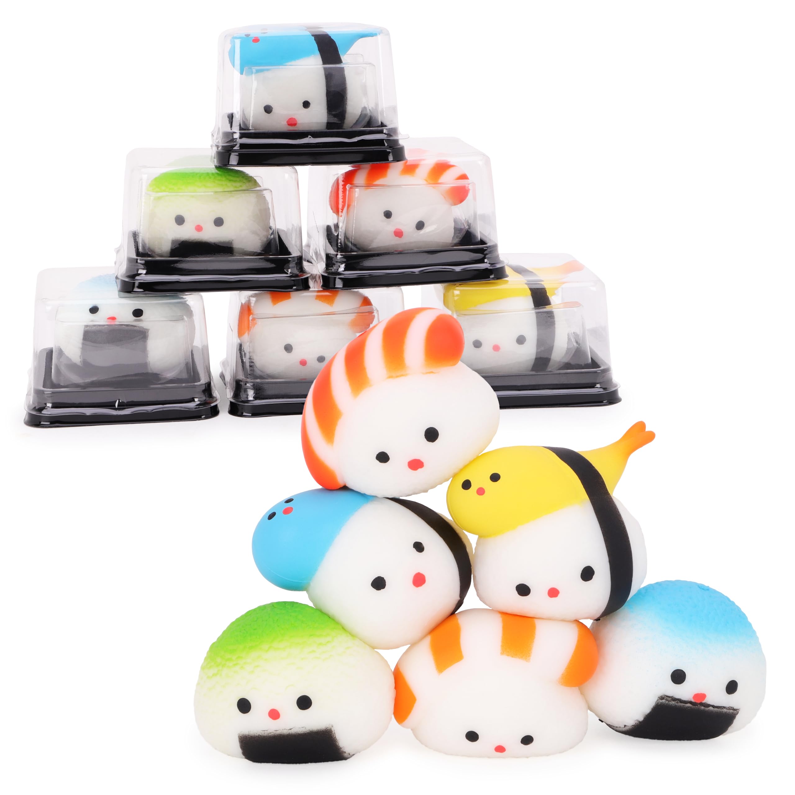 Toyland® Squishy Sushi Sensory Fidget Toy - Squeeze Toys for Kids - 6 Designs Available, 1 Chosen At Random - Ages 3+