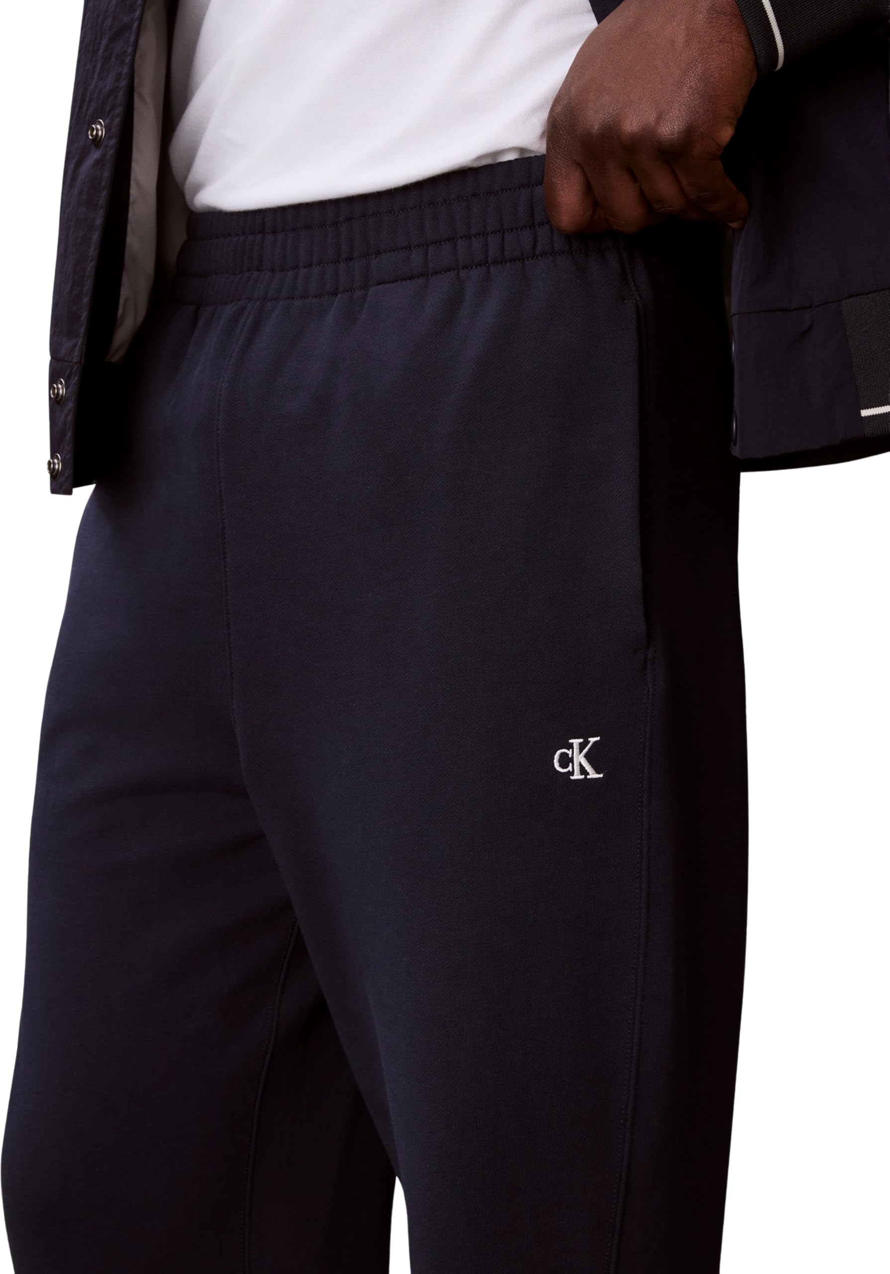 Calvin Klein Eu 350terry Monogram Jogger Lv04rd241g - Spodnie dresowe Mężczyźni