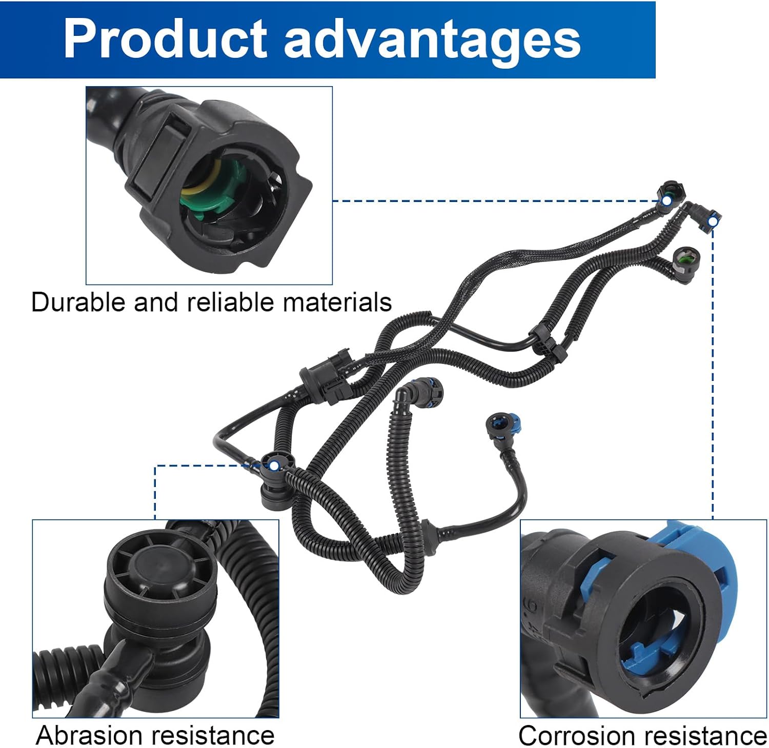 Vapor Canister Purge Valve Replacement For Ford Escape 1.5L 2017-2019, Replace GV6Z9D289E CP892 GV6Z9D289A GV6Z-9D289-A