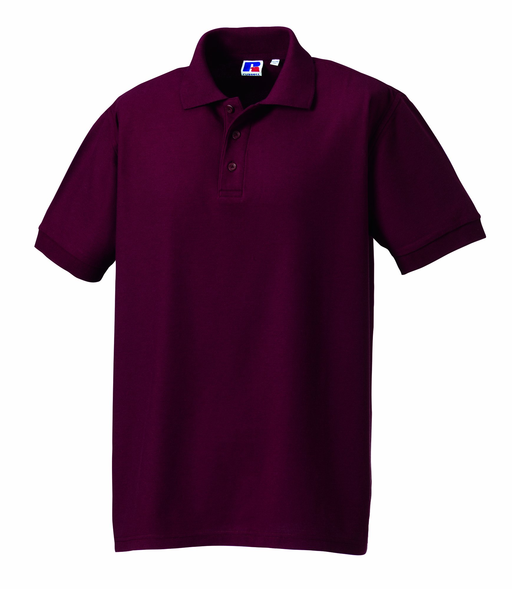 Jerzees Men's Burgundy Russell Ultimate Cotton Pique Polo Shirt 3XL