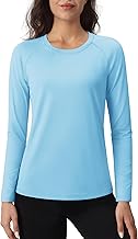 TACVASEN Women's Long Sleeve Thermal Top Fleece Underwear Functional Round Neck Lightweight Breathable Top
