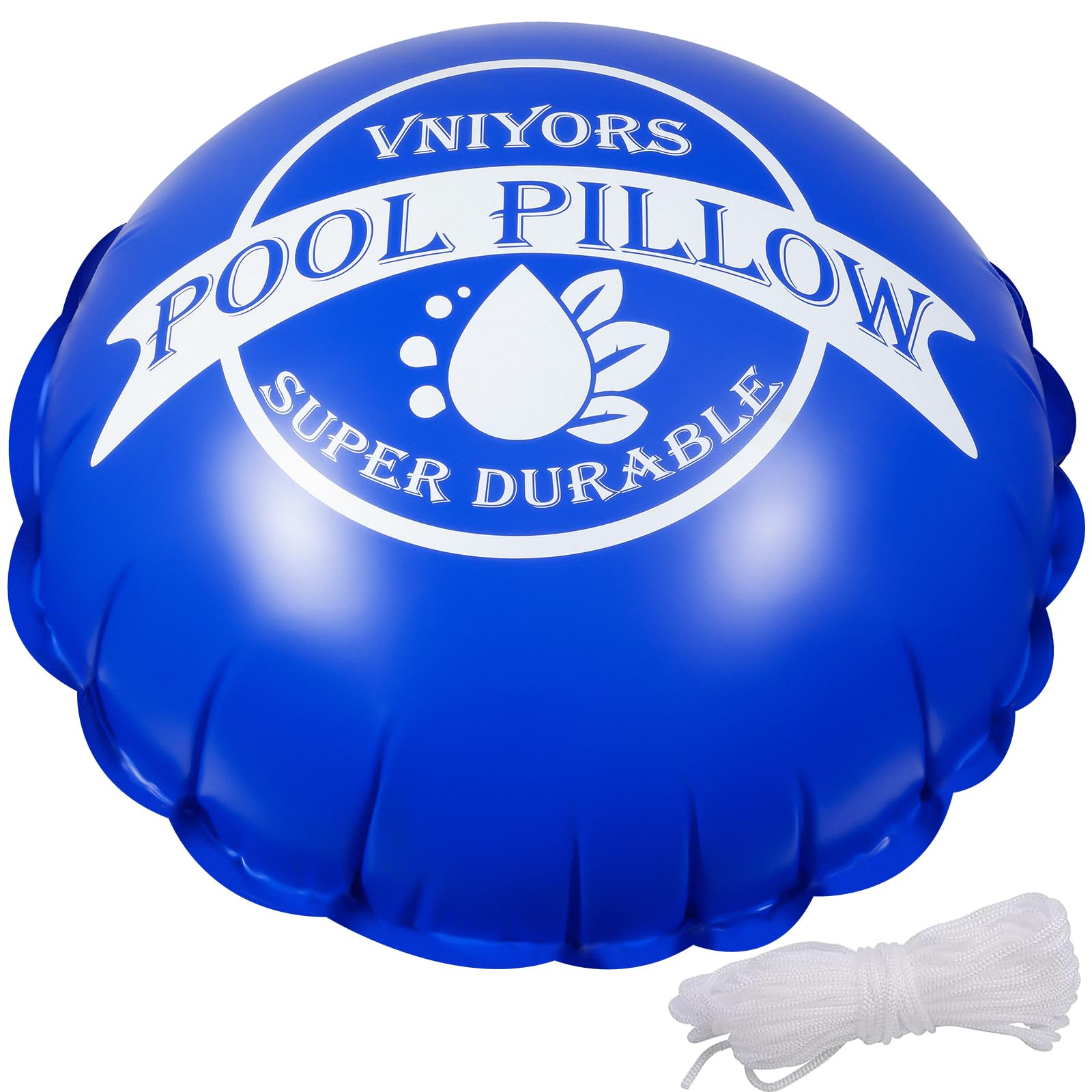 Poolkissen Winter, 120 X120 cm Luftkissen Pool Winter, Poolkissen XXL, Aufblasbare Poolabdeckung, FüR Poolabdeckung Rund 366 Winterkissen Luftpolster, Inklusive 15M-Seil (Rund×2)