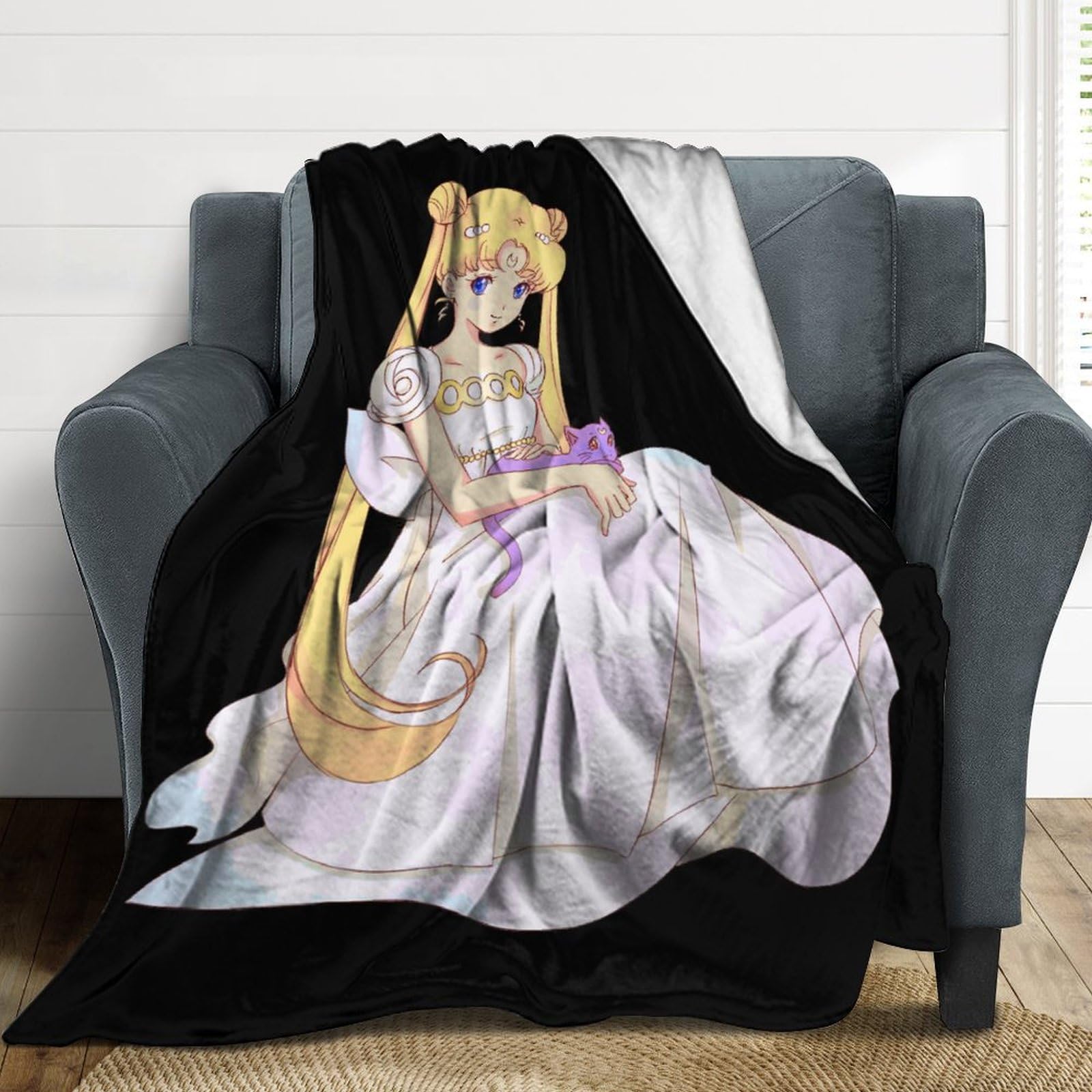 Amazon｜毛布 美少女戦士セーラームーン ブランケット ひざ掛け 掛け