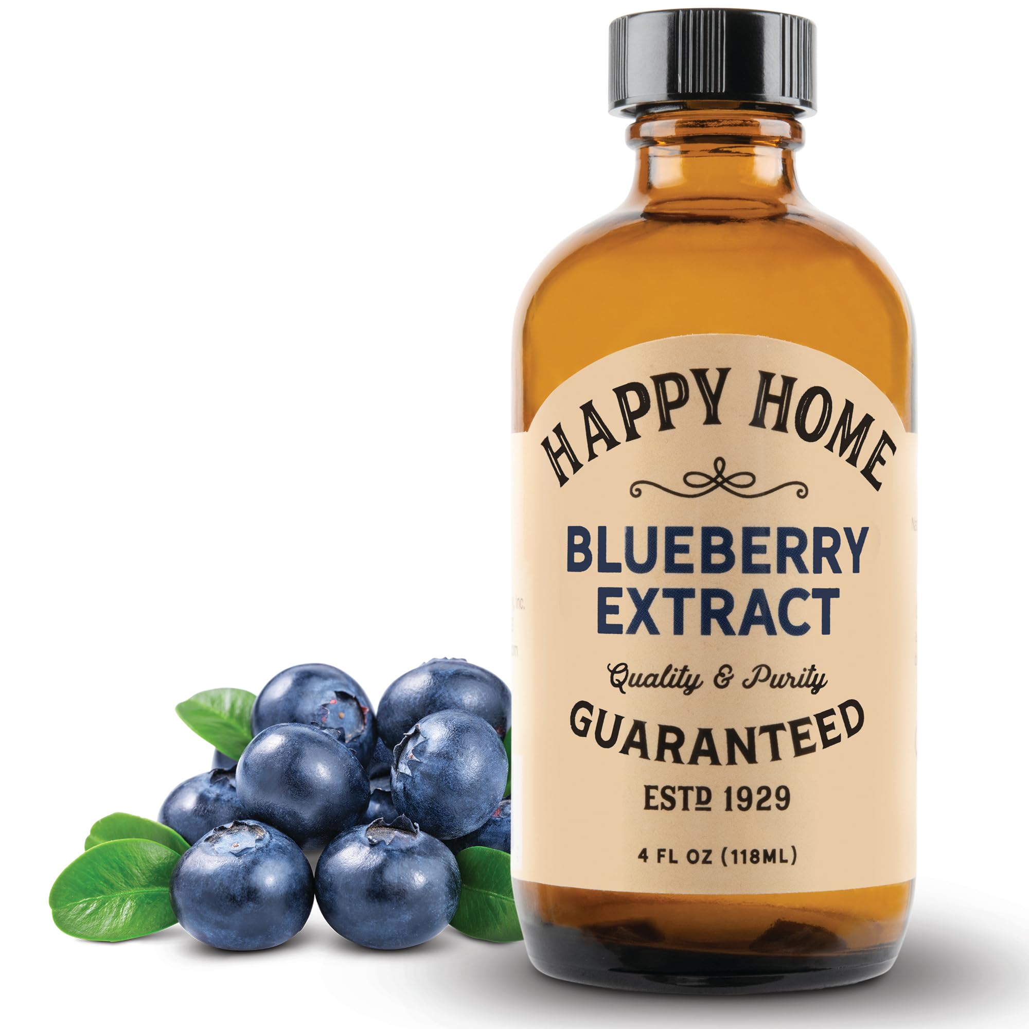 Happy Home Premium Natural Blueberry Flavor - Certified Kosher, 4 oz.