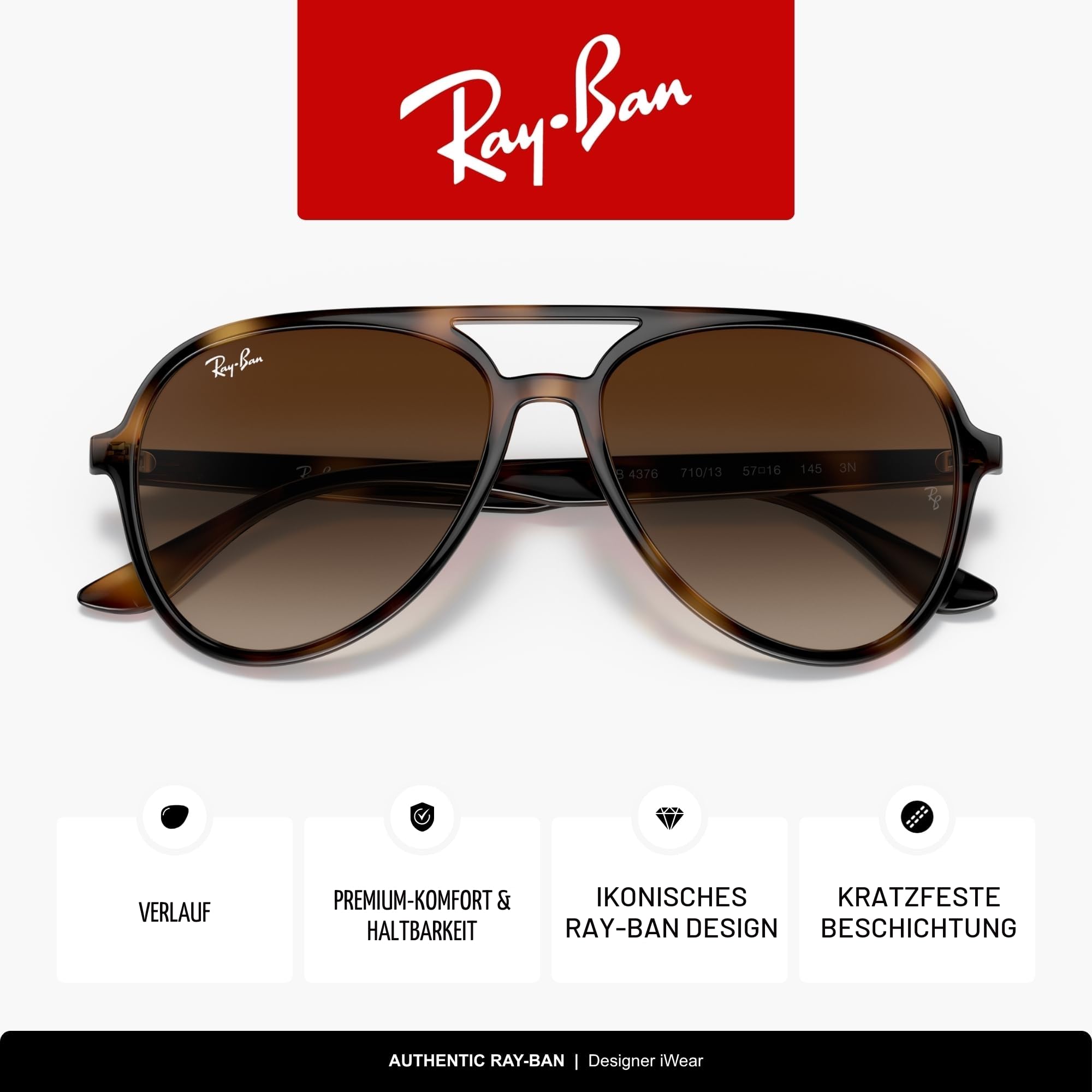 Ray-Ban Unisex 0rb4376 Sonnenbrille