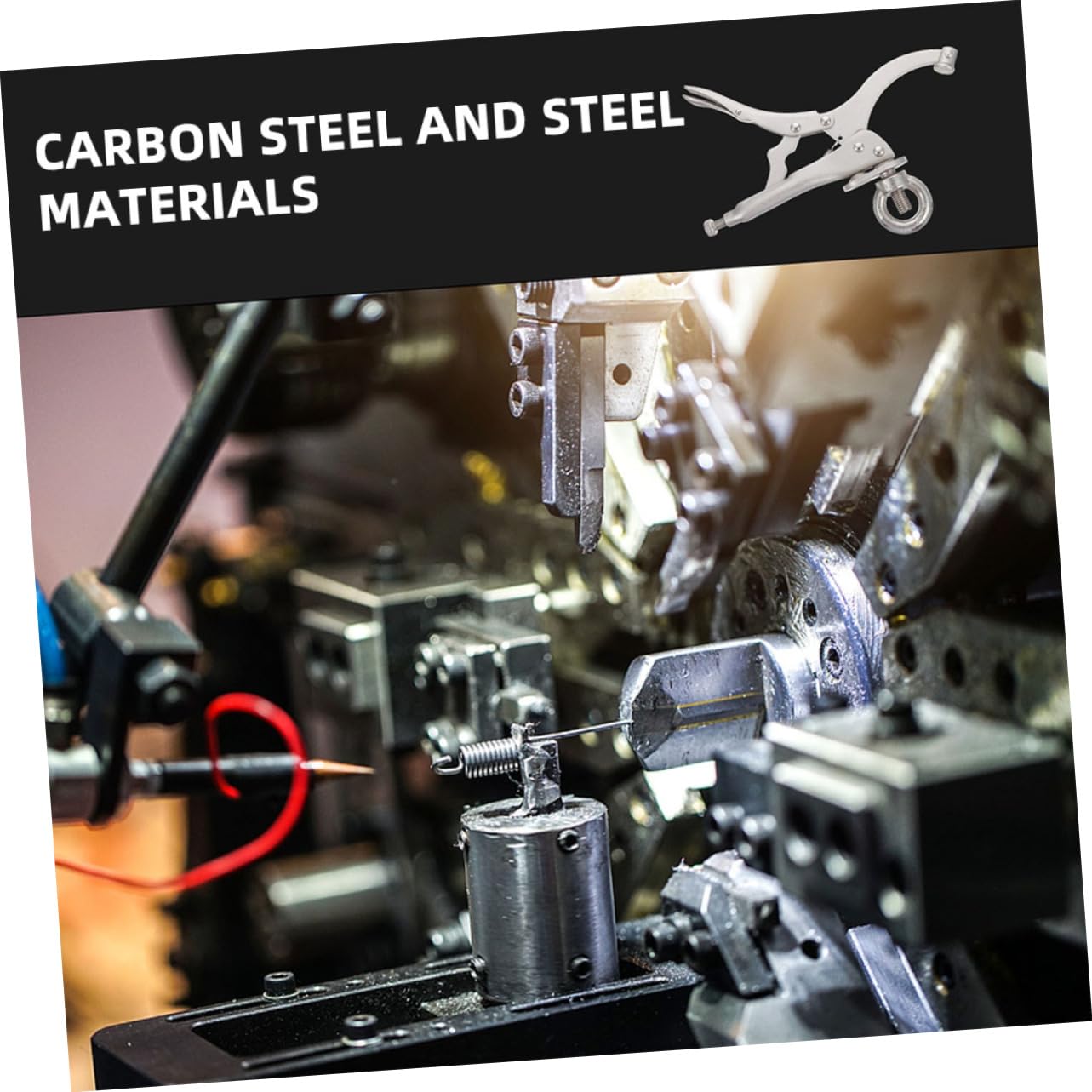 Lurrose Morsetto e Progetti Fai da Te per Lavorazioni di Falegnameria Resistente e Facile da Regolare in Acciaio al Carbonio Morsa Versatile per Trapano da Banco