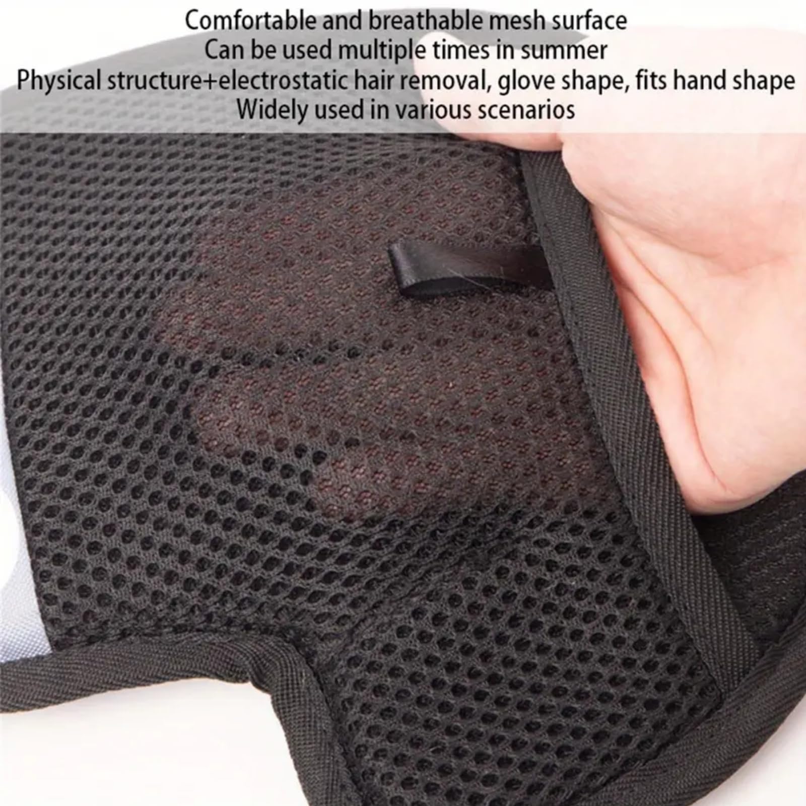 Mubuni Double Sided Pet Grooming Gloves, Hands on Pet Hair Removal Glove, Cat & Dog Hair Remover - Image 4