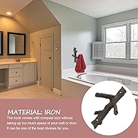 Vista 7 de Cabilock Gancho de hierro fundido, gancho para joyas, paraguas, ganchos para toallas, llaves, ganchos de ducha, ramas de árbol, gancho para abrigos