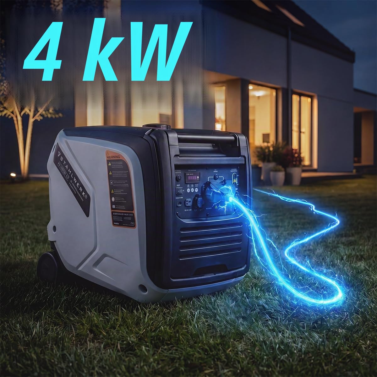 STAHLWERK IG-4000 ST Benzin-Generator 4 kW / 5,44 PS als Inverter-Generator