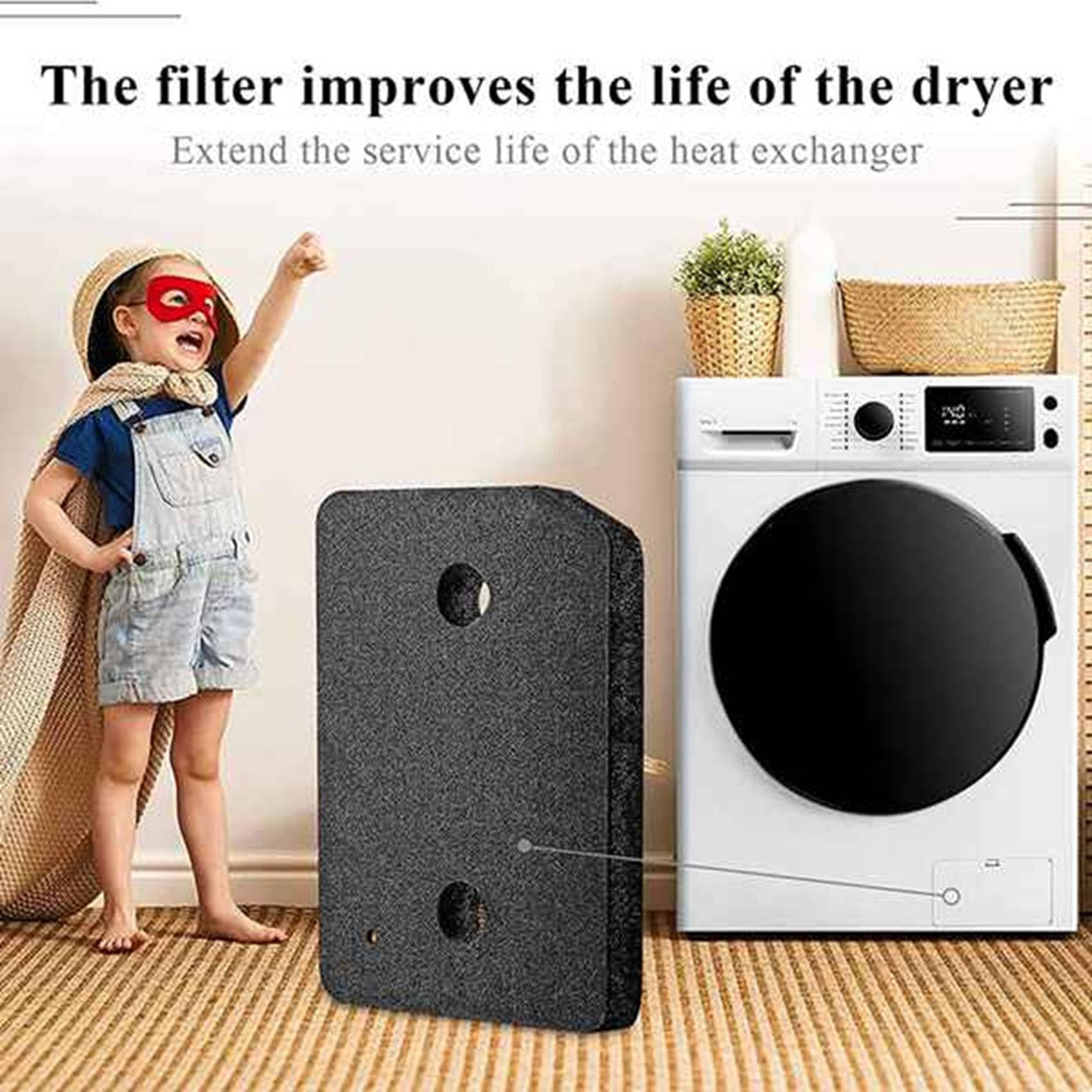 5X Kits de Filtro de Espuma para Secadora 9164761, Secadora con Bomba de, Estera de Filtro de Esponja, Filtro de Pelusa para Secadora Condensada