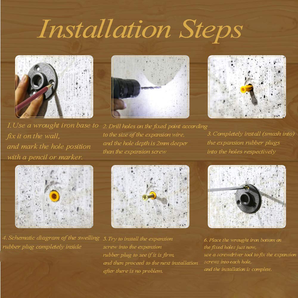 LHXY Porte-Serviettes Mural En Métal Fer Style Industriel Barre Porte