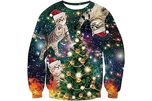 Ugly Cat Christmas Sweater