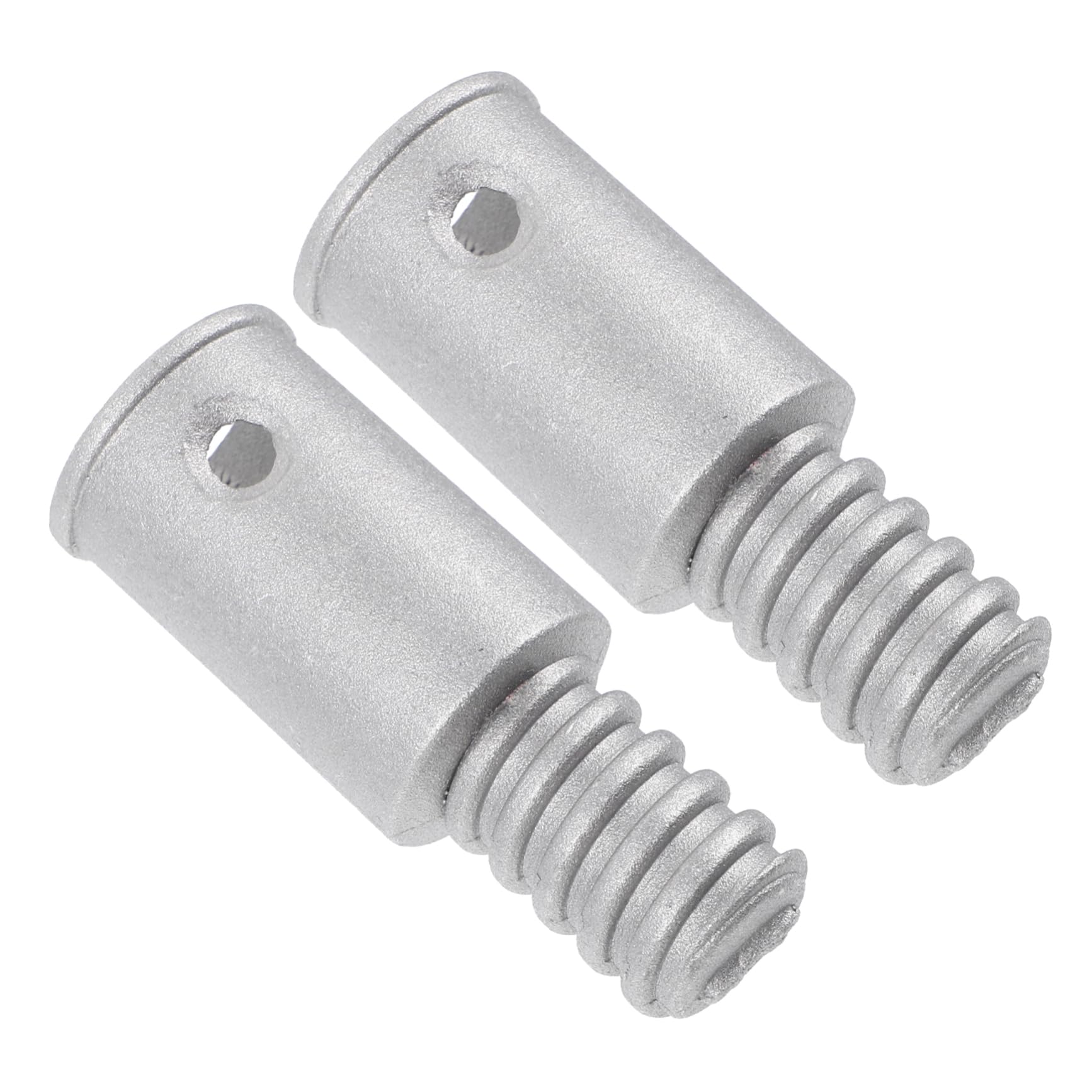 Broom Handle Threaded End Adapter Baluue 2Pcs Aluminum Pole Threaded ...